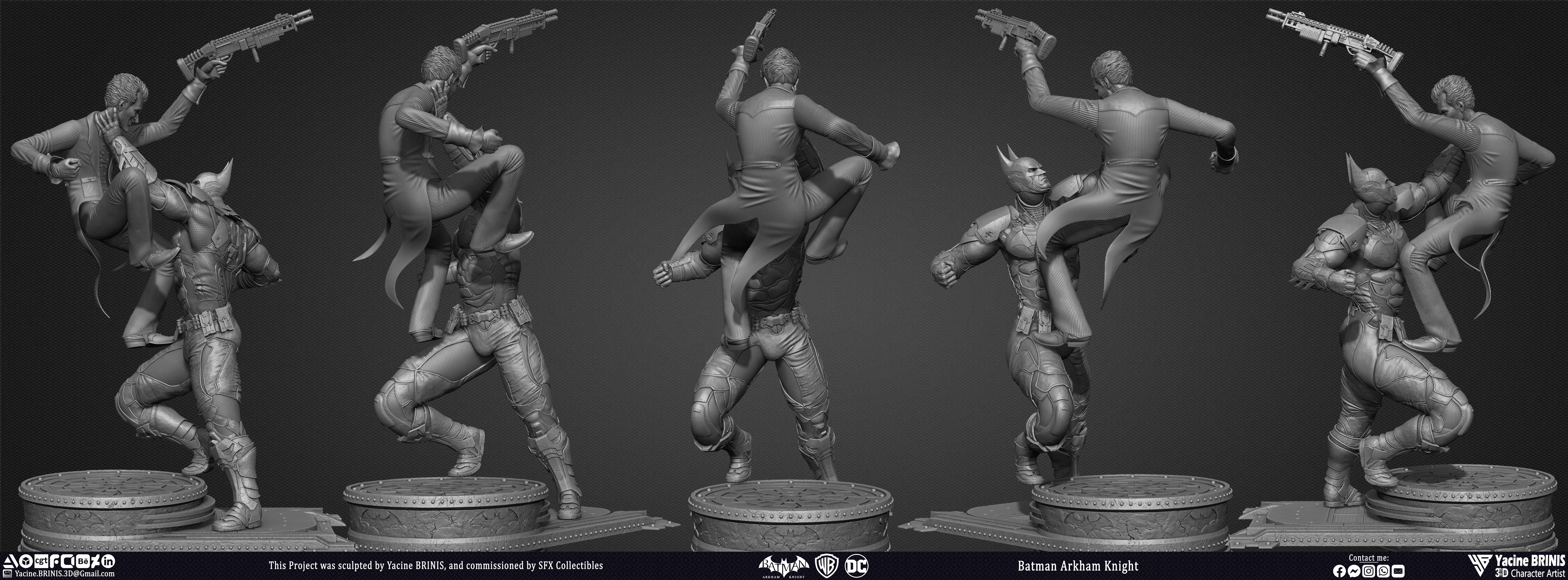 Batman Arkham Knight and Joker Worner Bros Vol 06 Sculpted by Yacine BRINIS 002