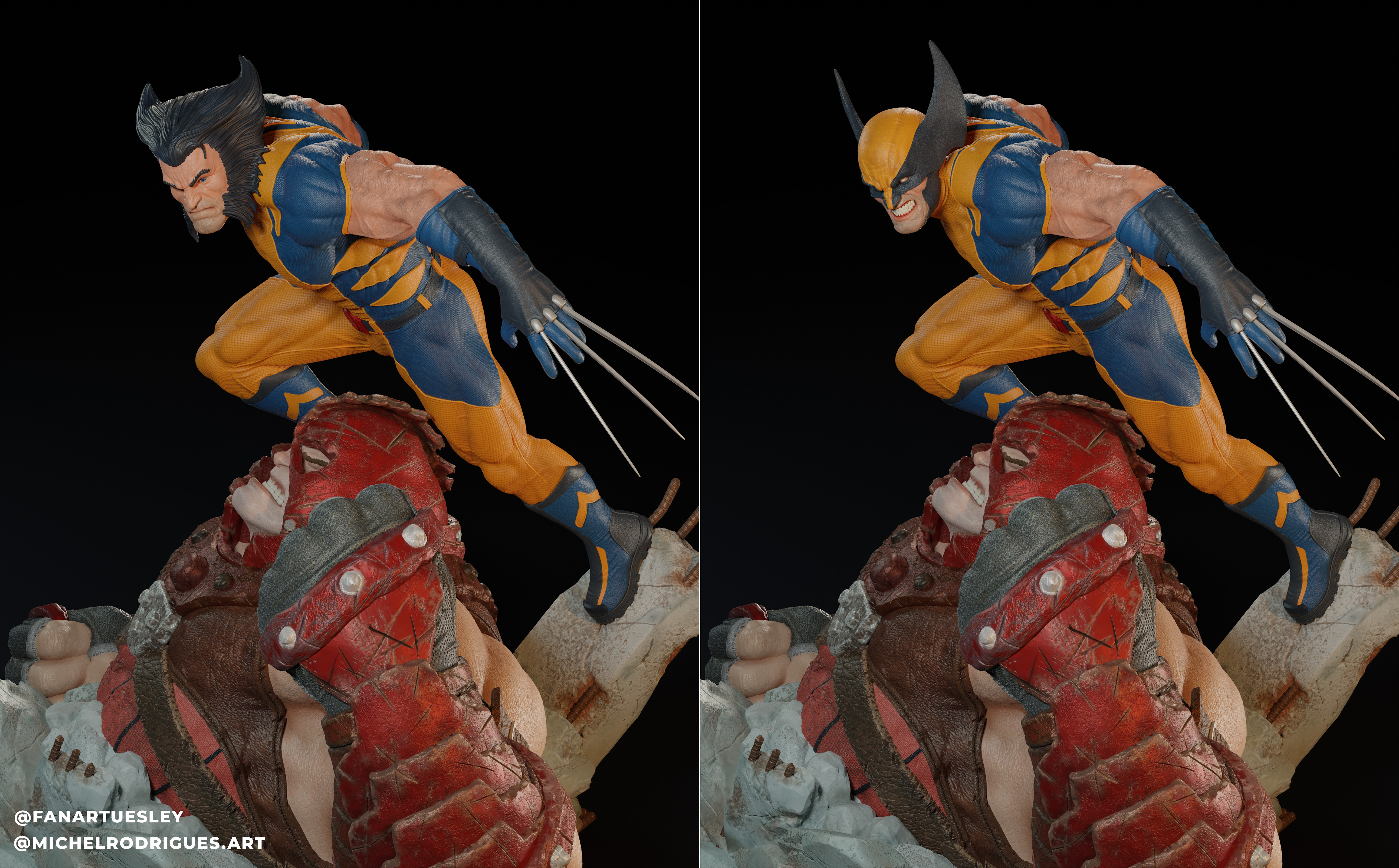 FanArtUesley WolverineVsJuggerPrancheta 7