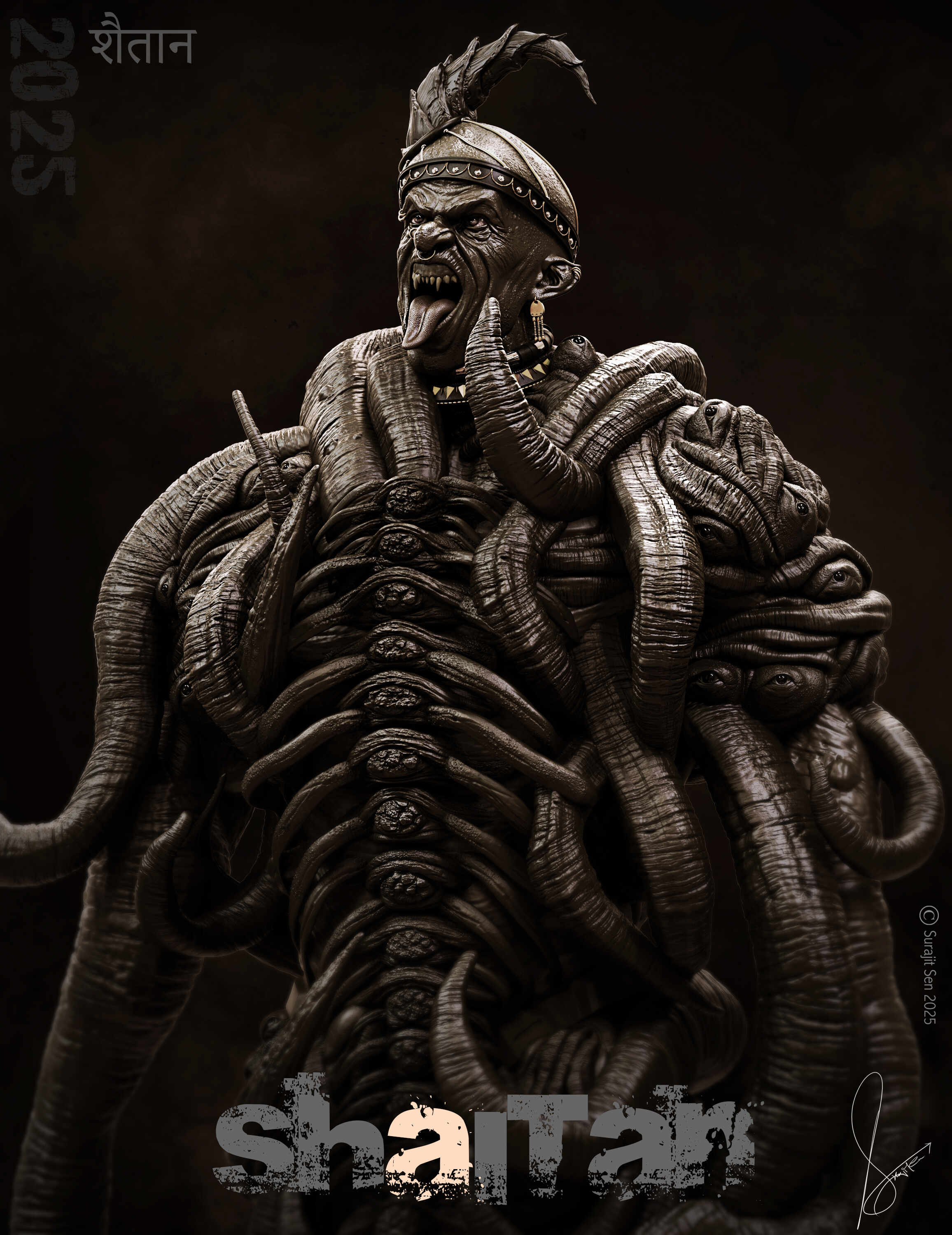 शैतान_Shaitan_Digital_SCulpture_SurajitSen_Oct2025_C