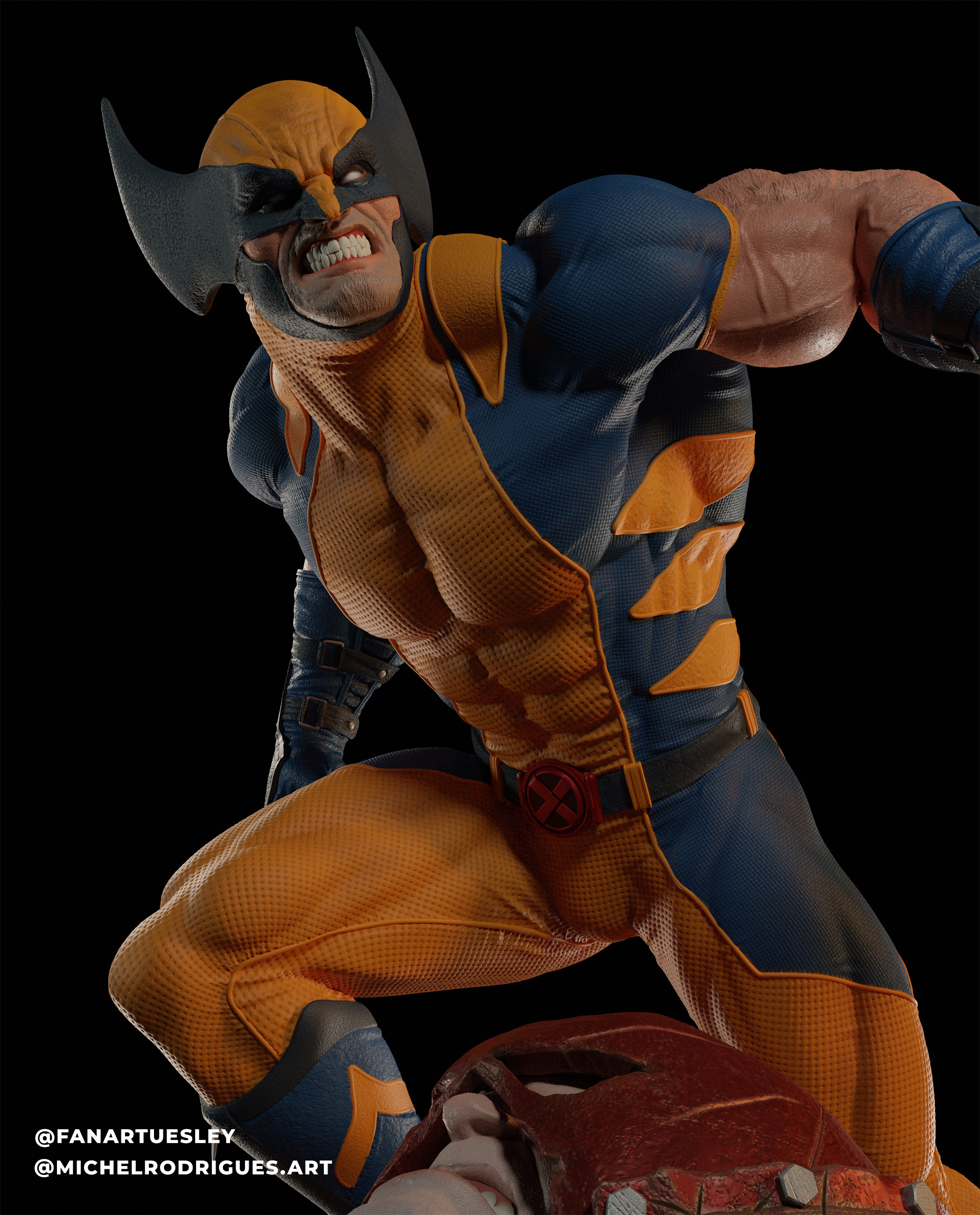FanArtUesley WolverineVsJuggerPrancheta 4