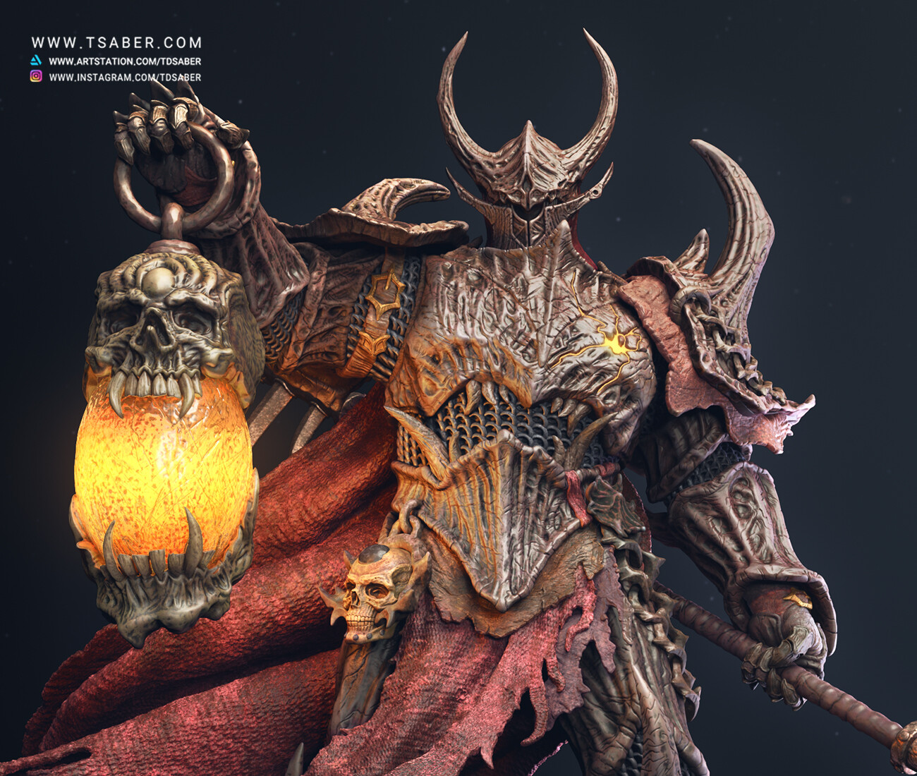 Death Knight Statue - Zbrush Sculpture - Tdsaber 01