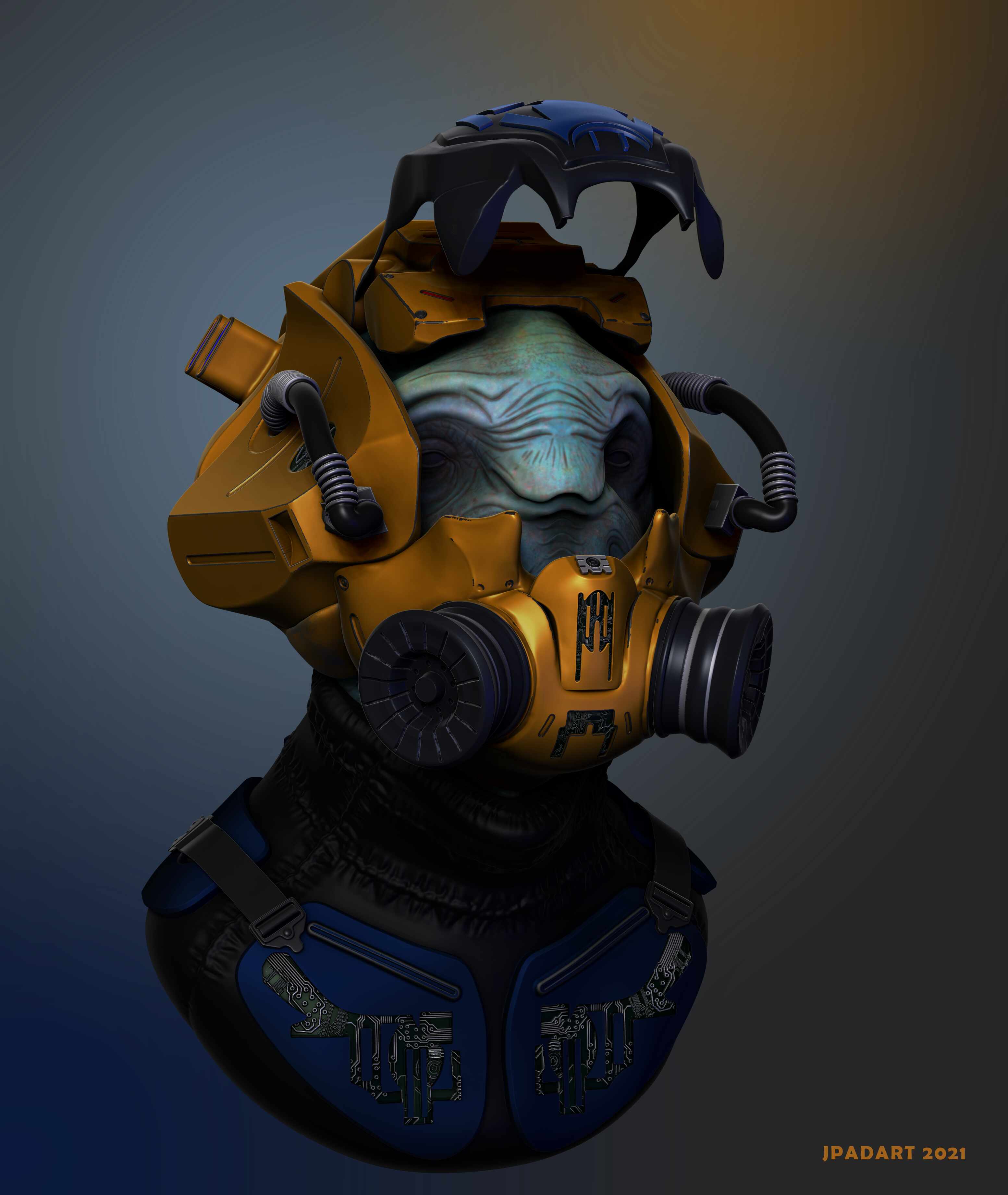 Helmet Render Facemask JPad 2021