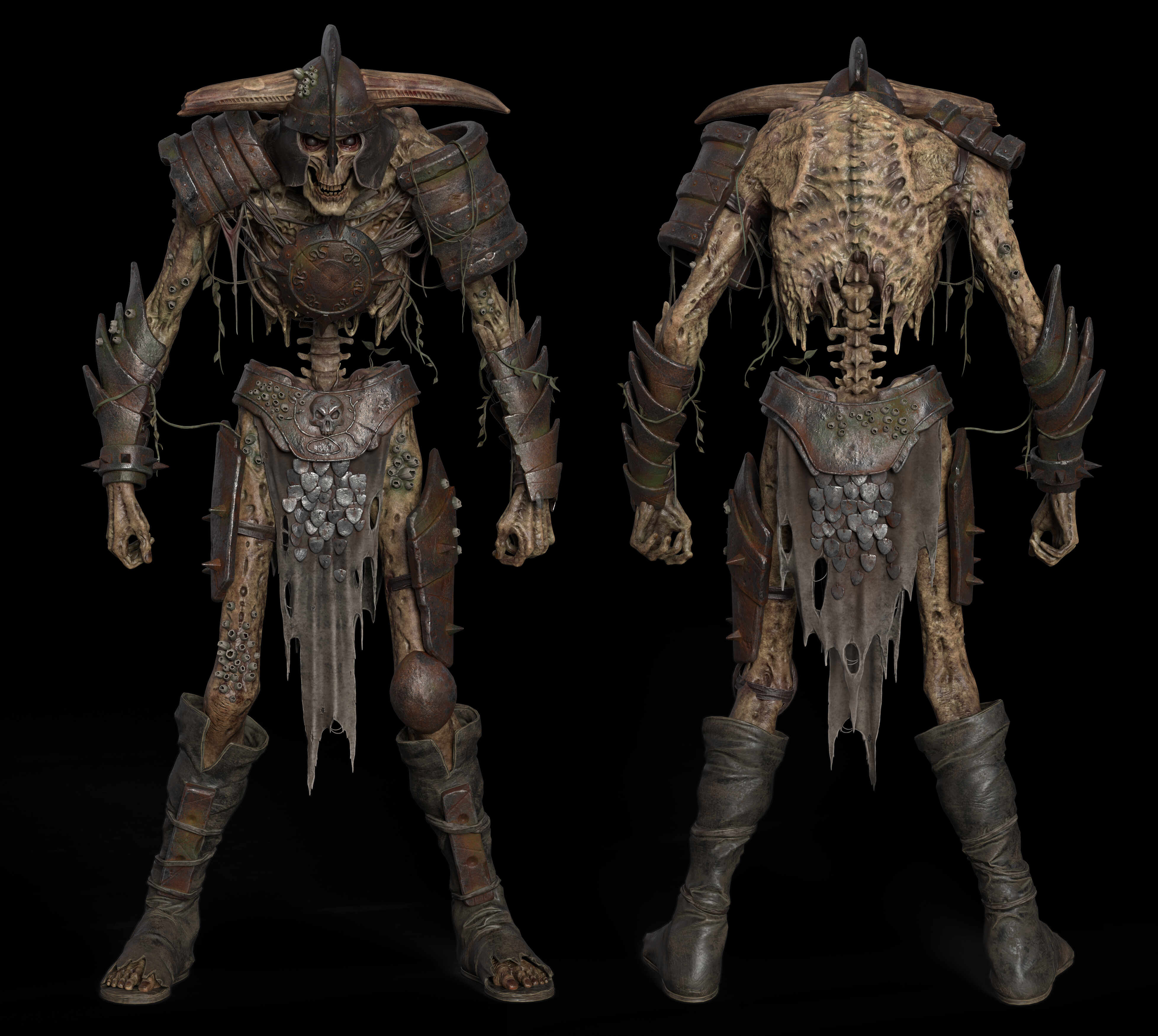 Nitish_kawalia_Undead Warrior_Substance render