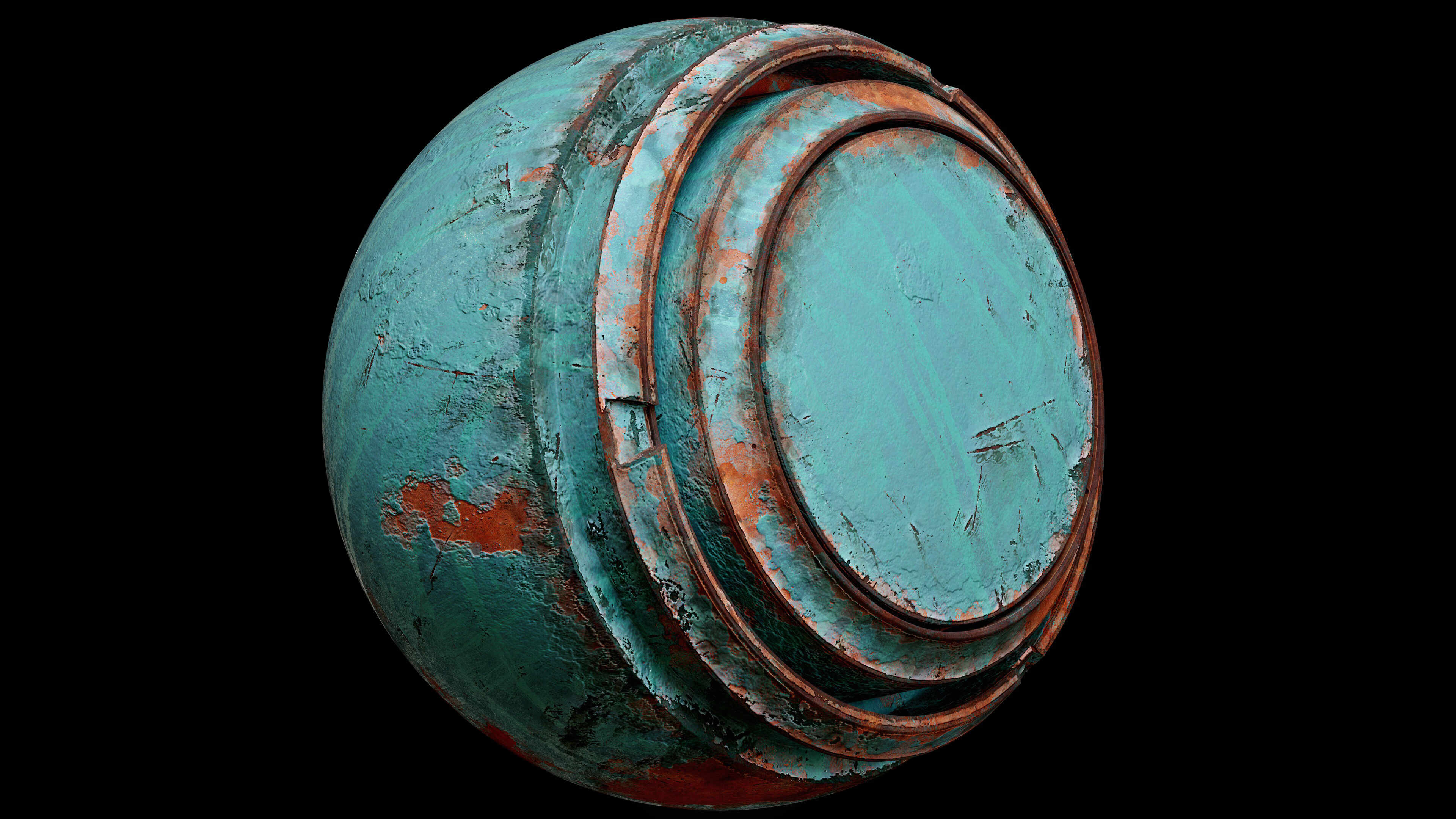 JR_painted metal_green