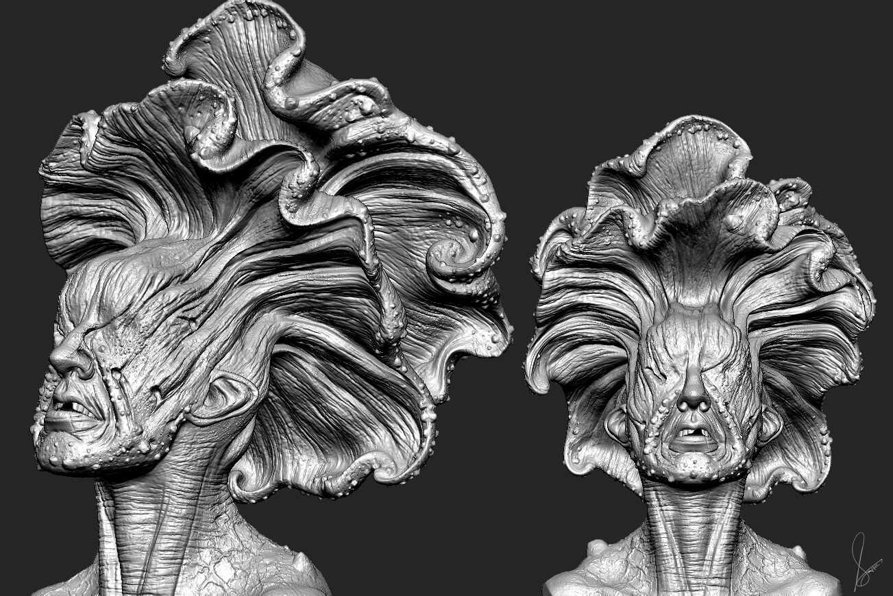 GlouauX_Creature_Digital_SCulpture_SurajitSen_Oct2025_WIP