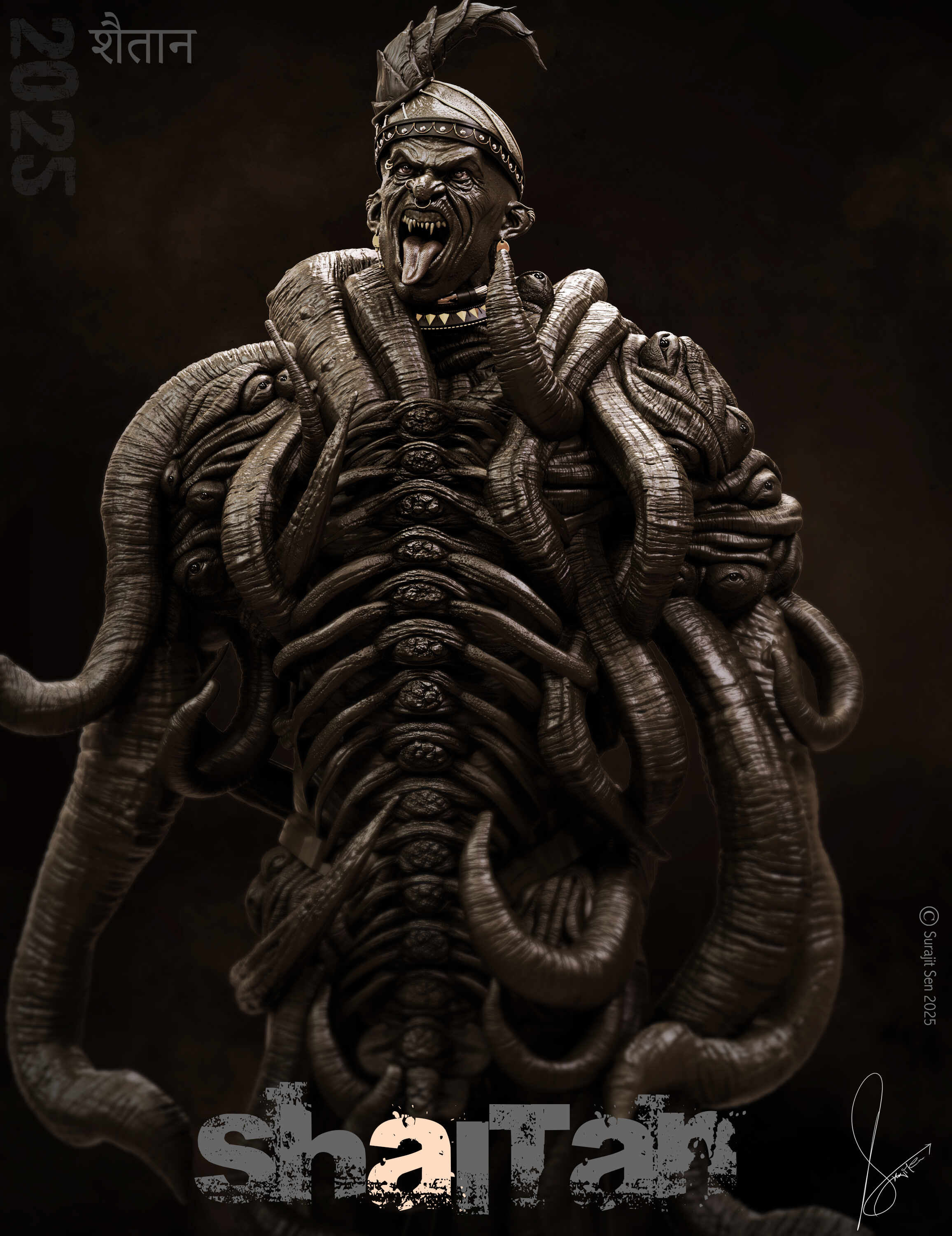 शैतान_Shaitan_Digital_SCulpture_SurajitSen_Oct2025_F