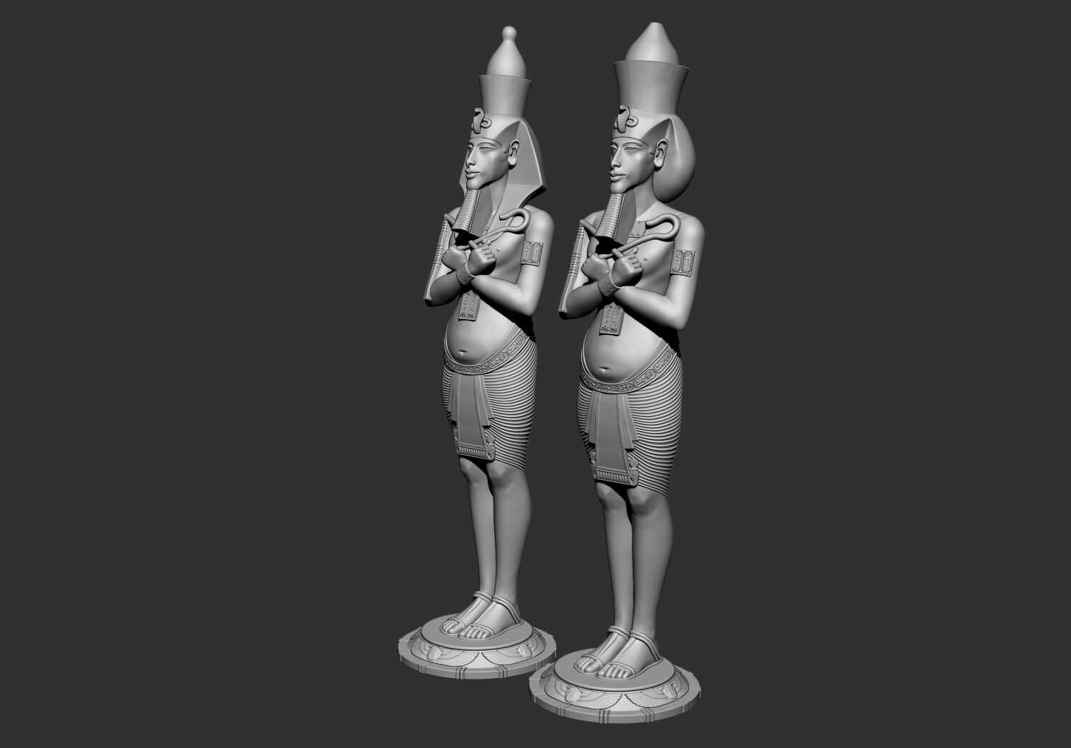 Egyptian-Pharaoh-King-Akhenaten-3D-Printable-Model-10