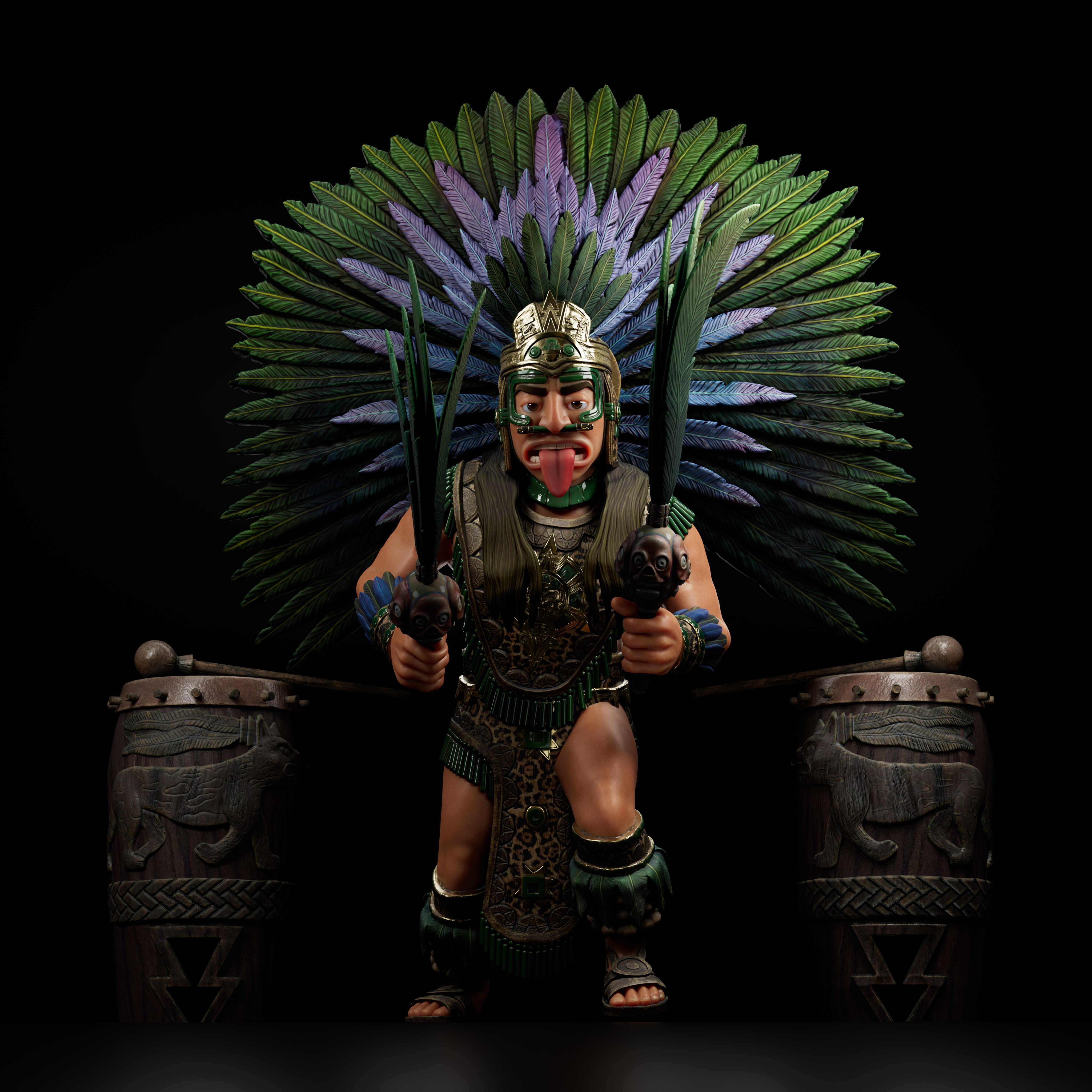 Aztec_Posed