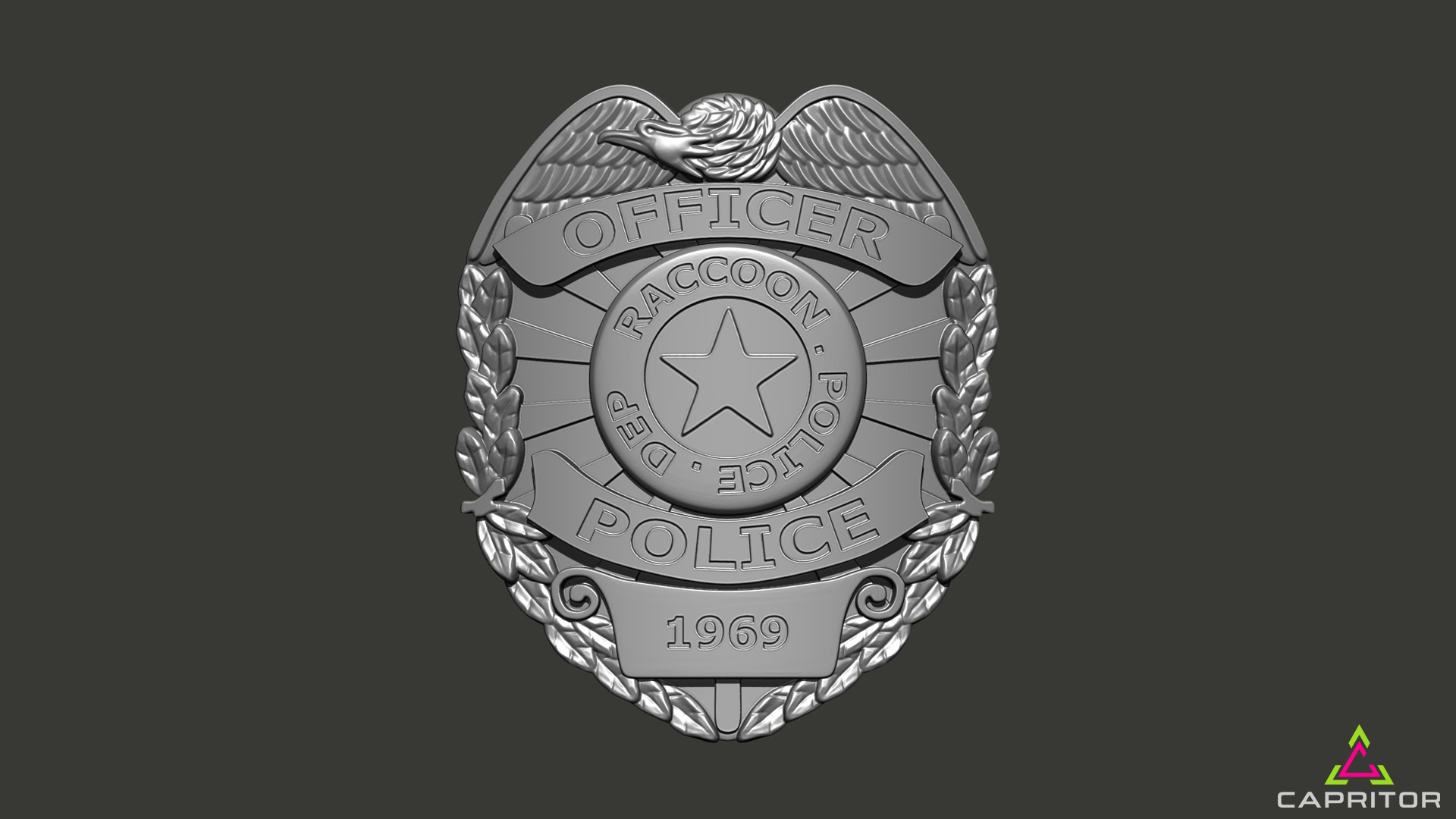 RACOON CITY POLICE Badge