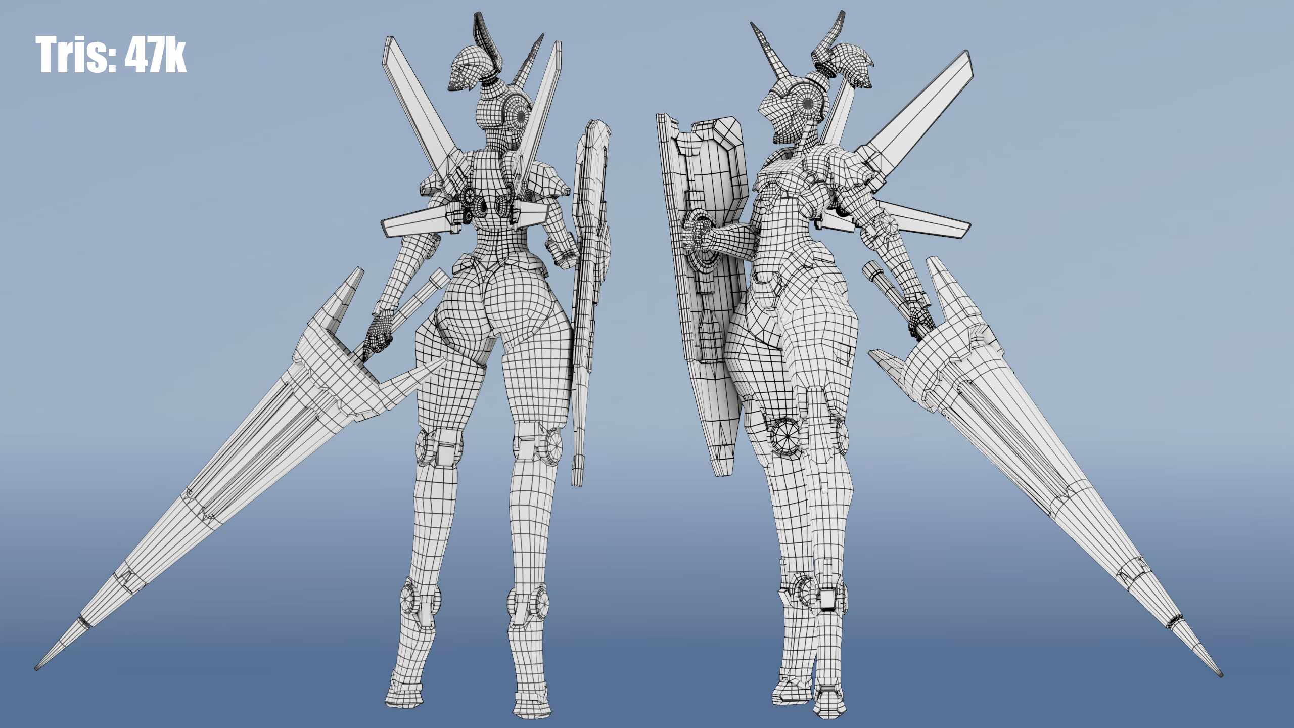 RenderWireframeSci-fi Lancer_JonAgorreta