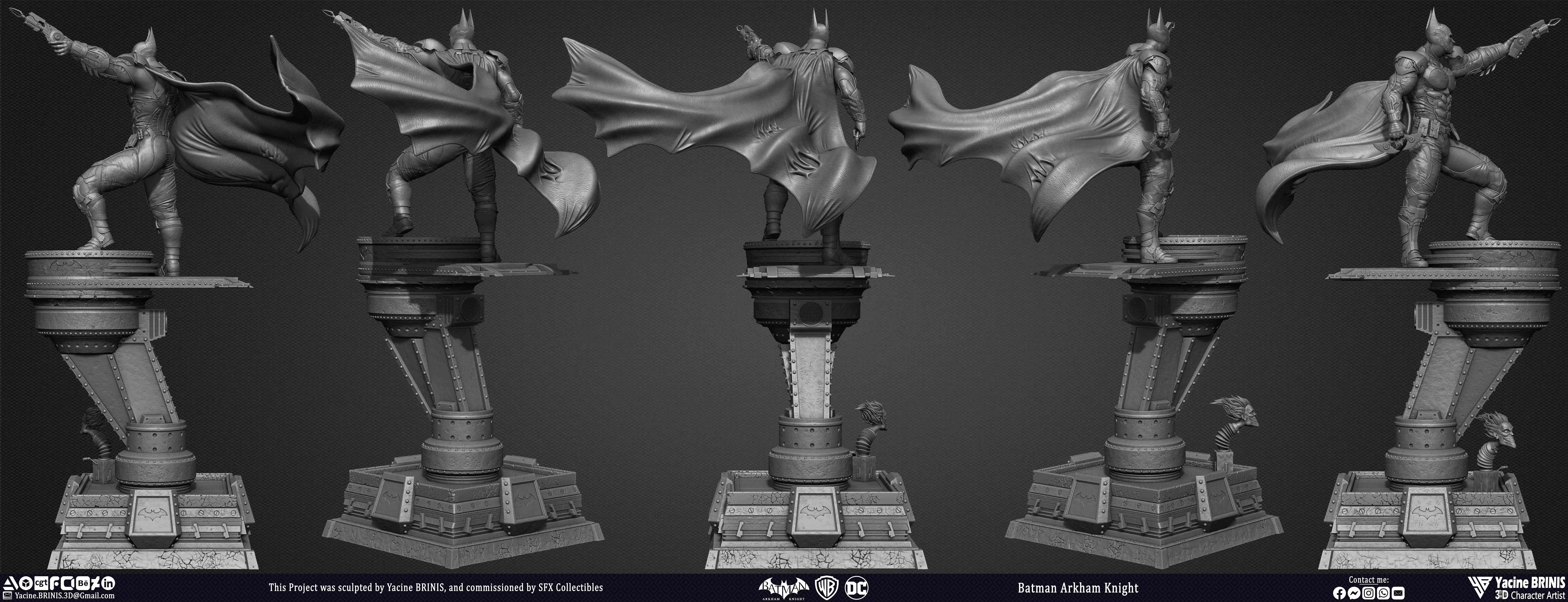 Batman Arkham Knight Worner Bros Vol 05 Sculpted by Yacine BRINIS 004