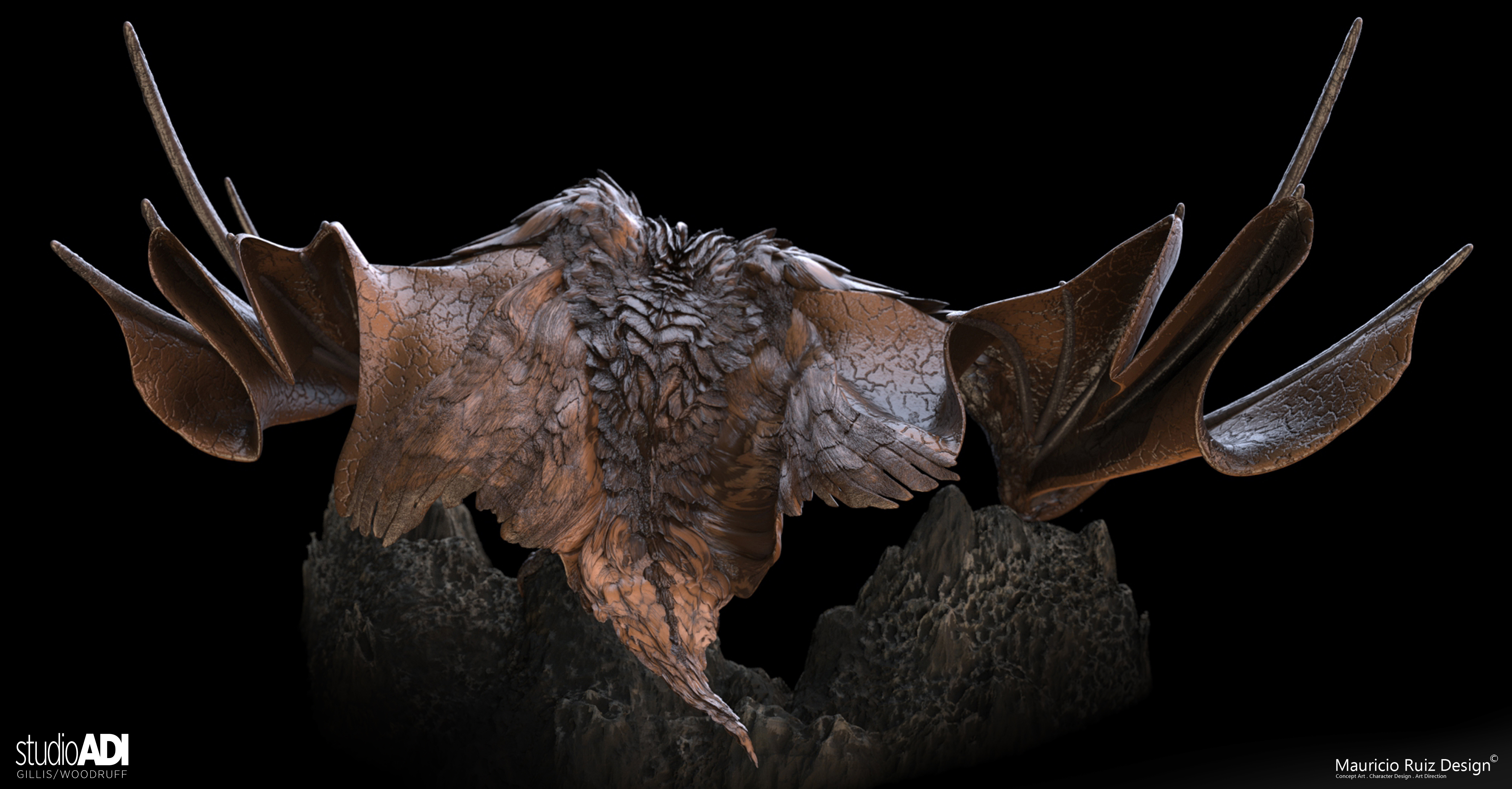 Mauricio_Ruiz_Design_Micro_Godzilla_KingOfMonsters_Rodan_Pose_02_09