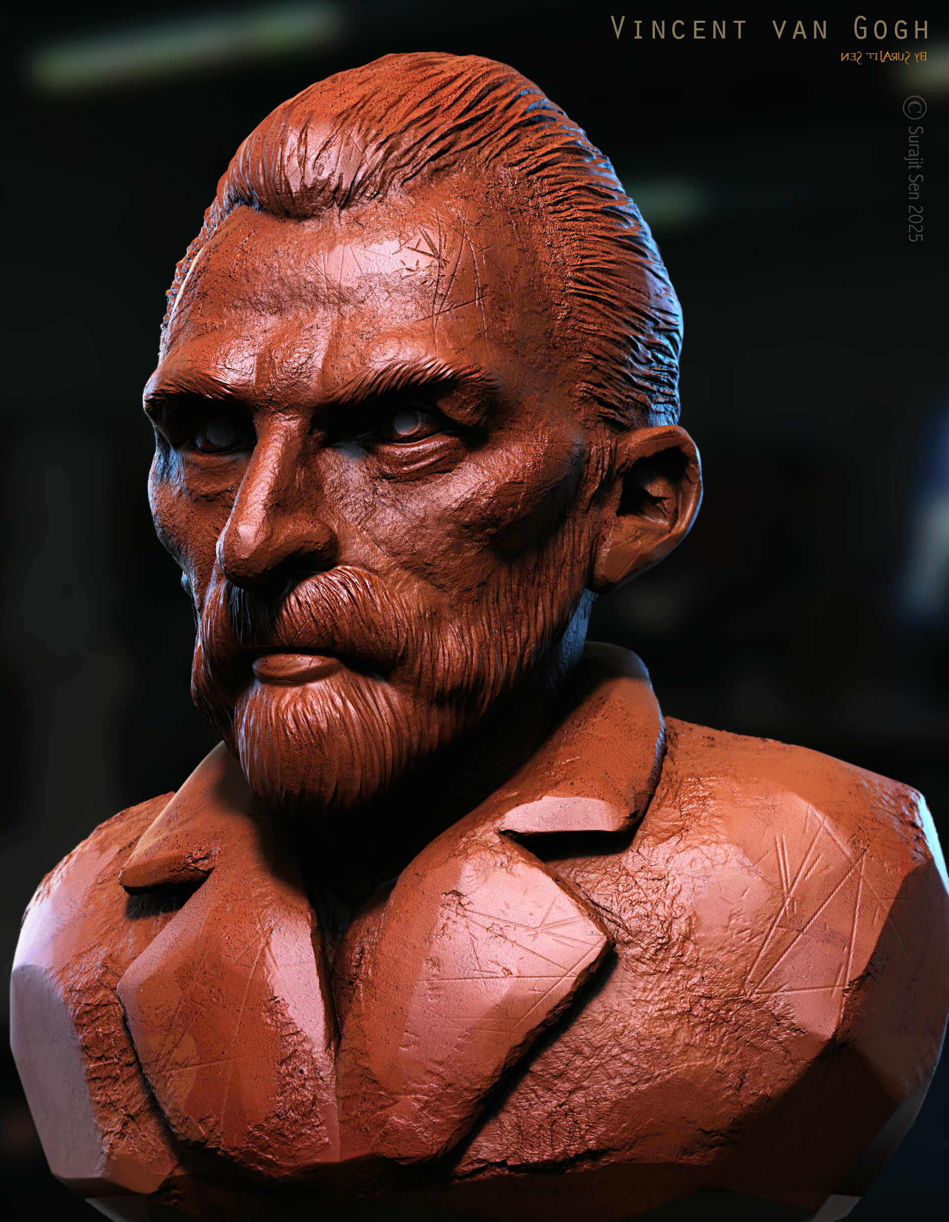 Vincent van Gogh_Digital_Sculpture_SurajitSen_April2025A