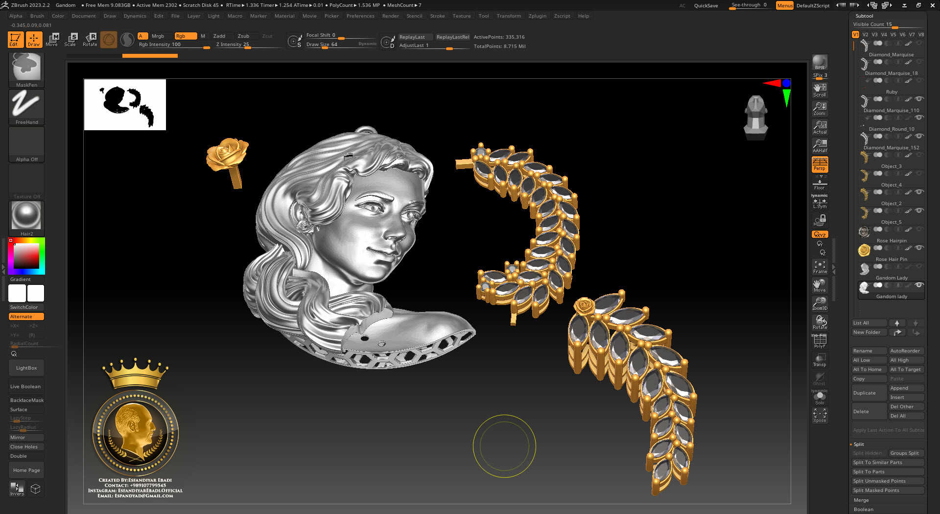 Gandom Lady- Created by Esfandiyar Ebadi -2