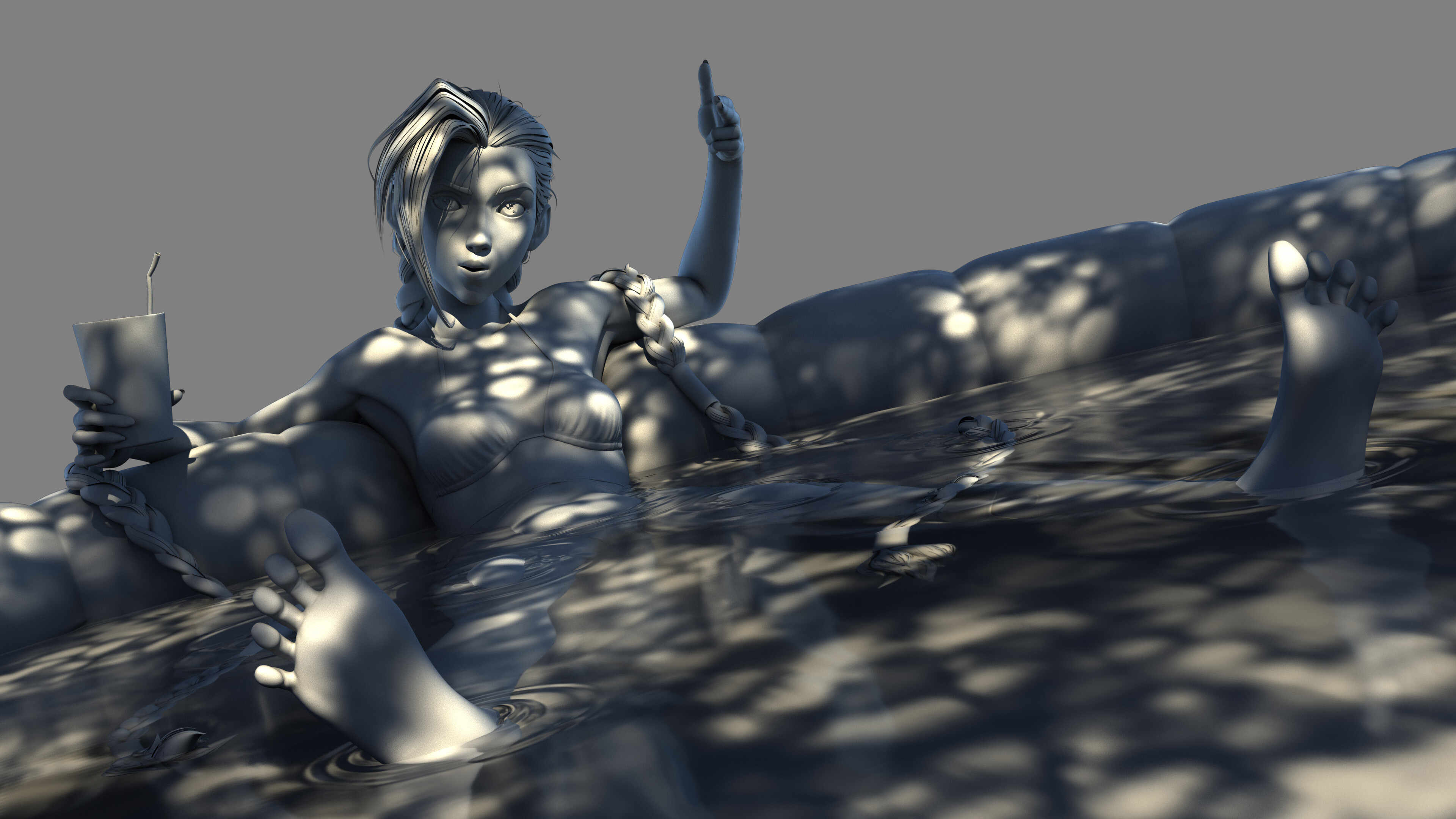 Jinx_Bikini_4k_Clayrender