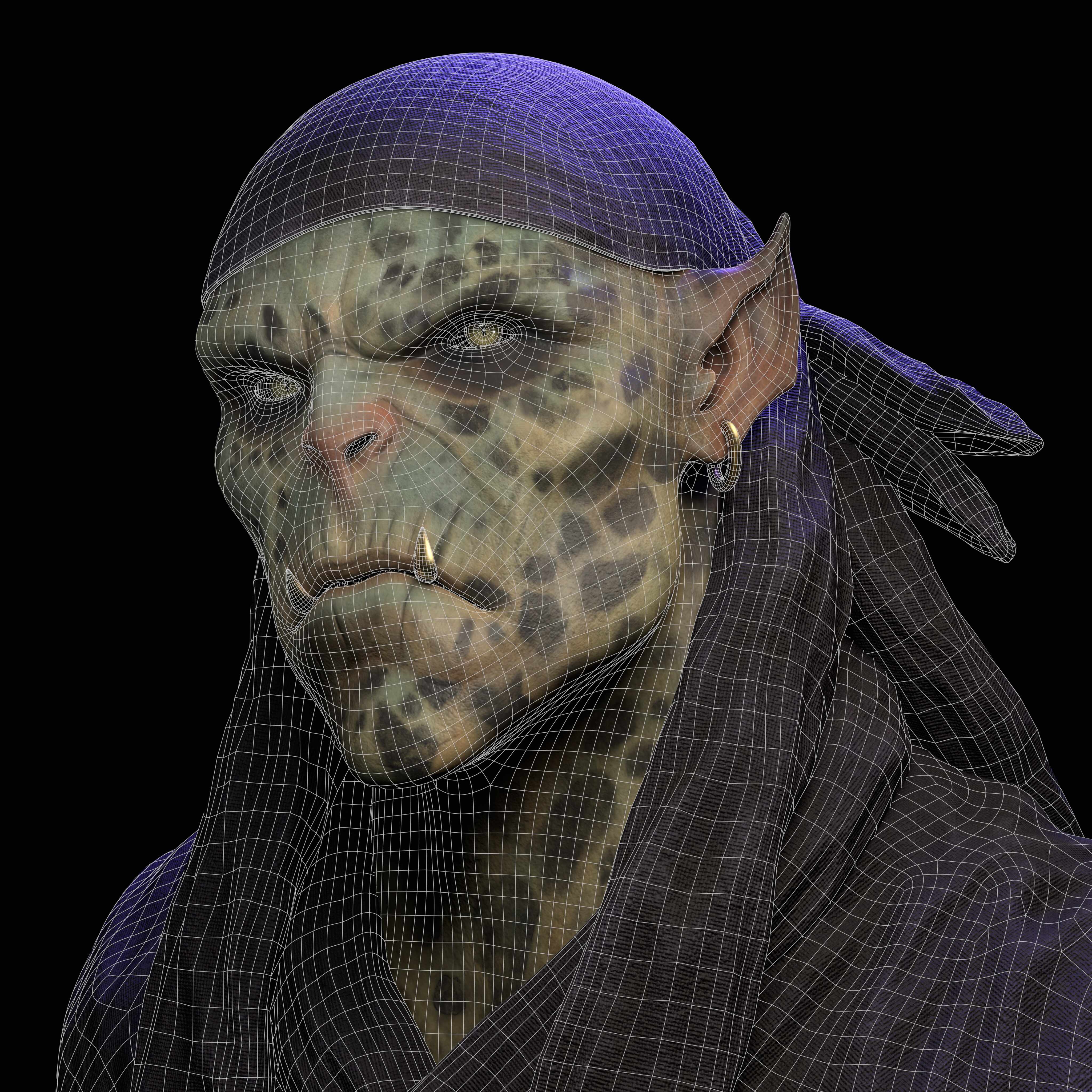 Orc Head_by @Gheyreuady (7)4096x4096 Topology