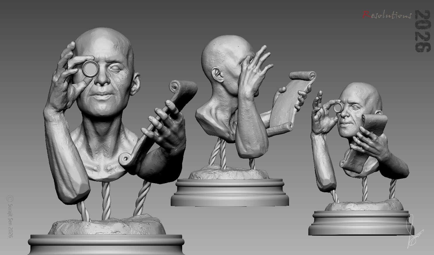 Resolution_Digital_SCulpture_SurajitSen_Jan2026_WIP