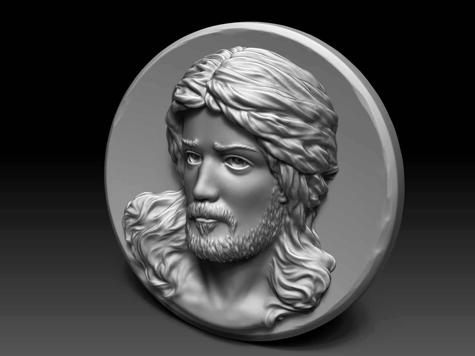 Jesus Christ - Portrait Bas-Relief - 5