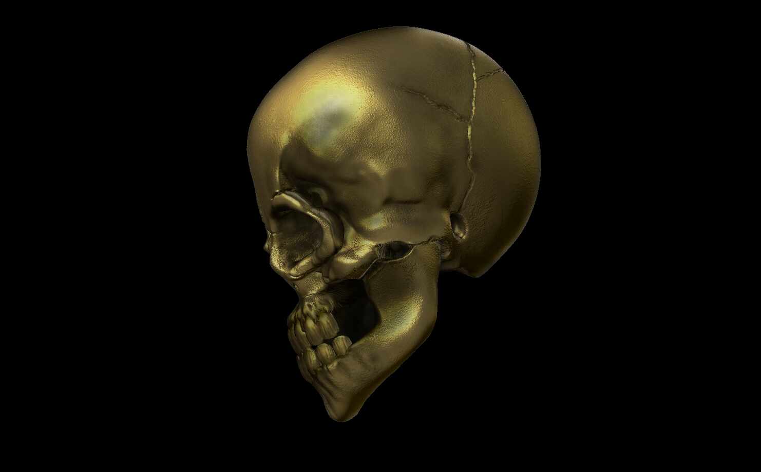 Gold Skull other side