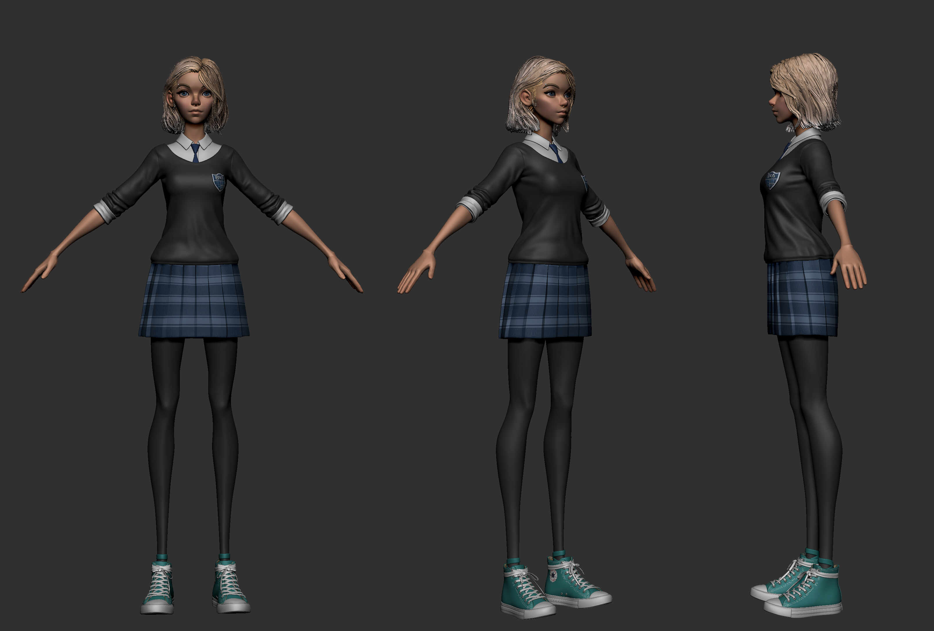 Gwen_School_zbrush