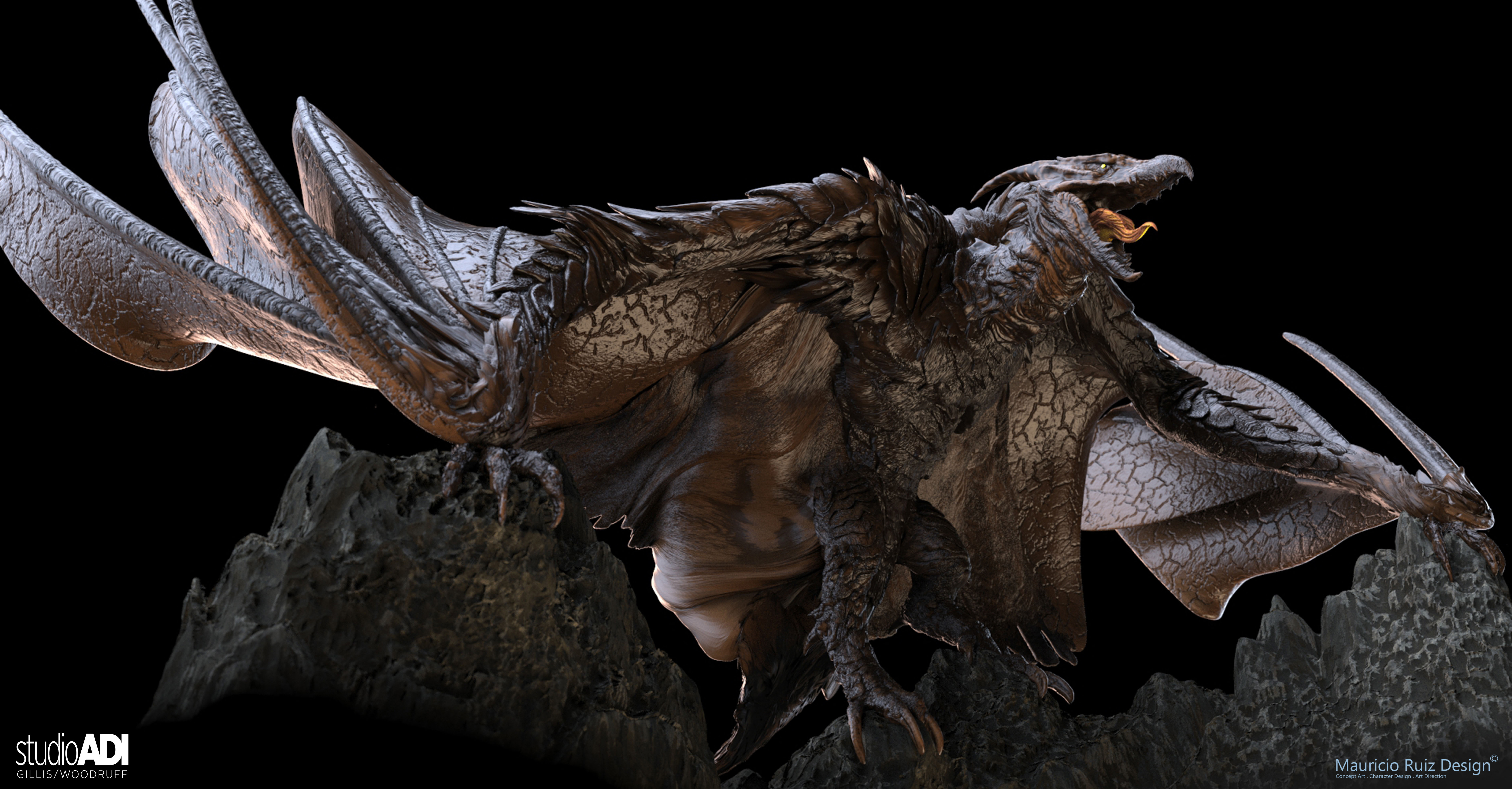 Mauricio_Ruiz_Design_Micro_Godzilla_KingOfMonsters_Rodan_Pose_02_04