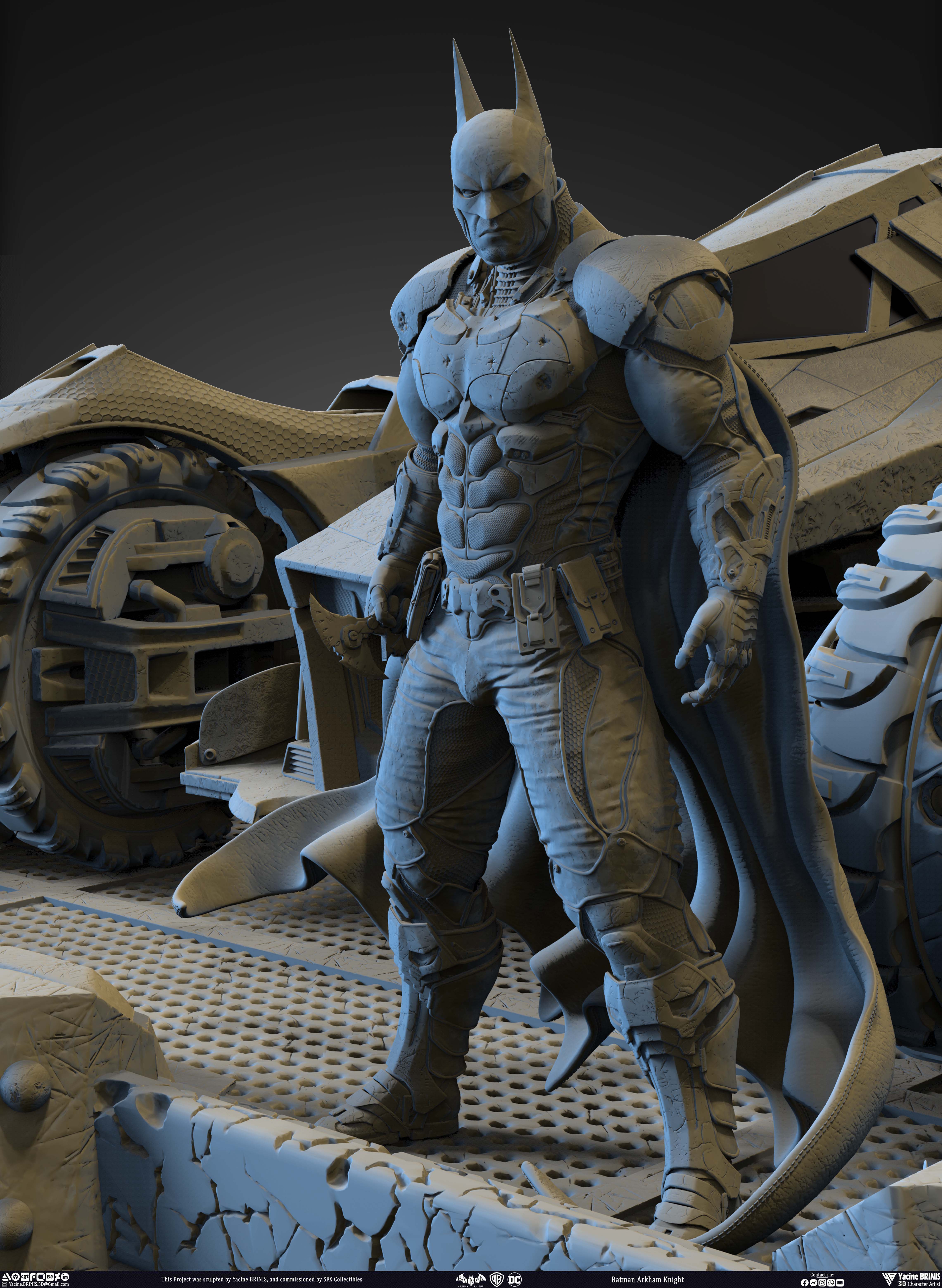 Batman Arkham Knight Warner Bros Vol 02 Sculpted by Yacine BRINIS 017