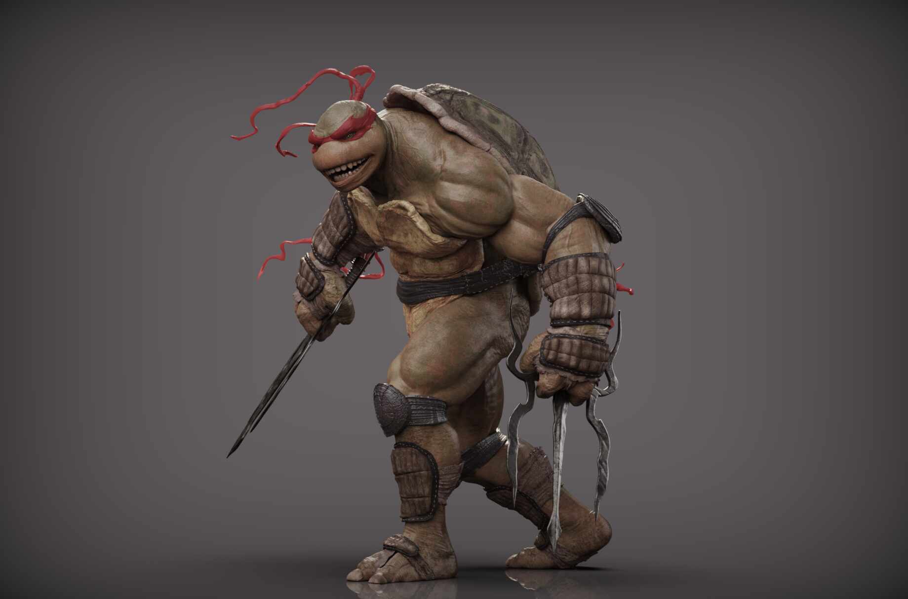 Ninja turtle berzerk pose.385