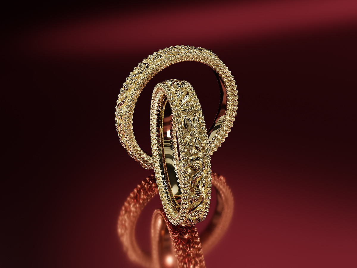 Braided Radiance Ring - 3D rendering