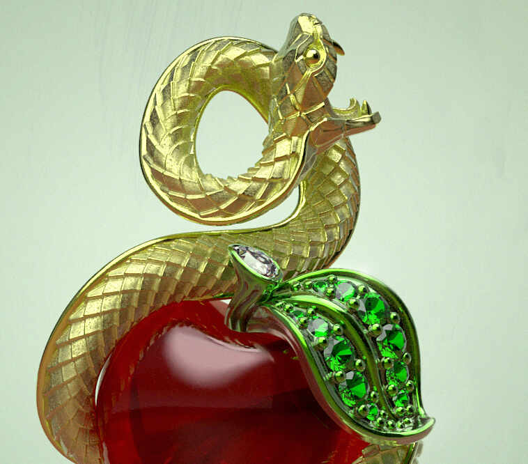 Snake Pendant_KSR1b