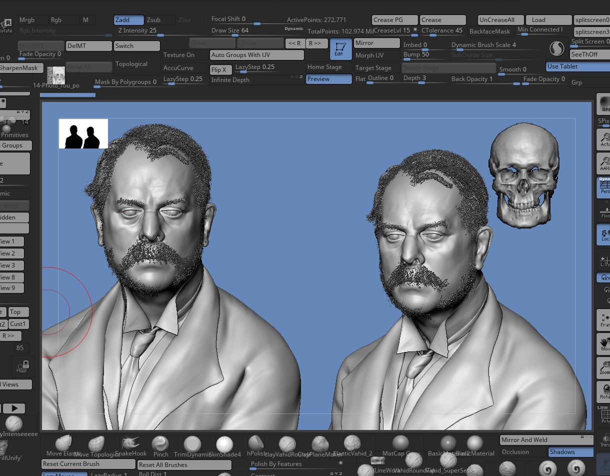 John singer sargent by vahid ahmadi 2 zbrush scene