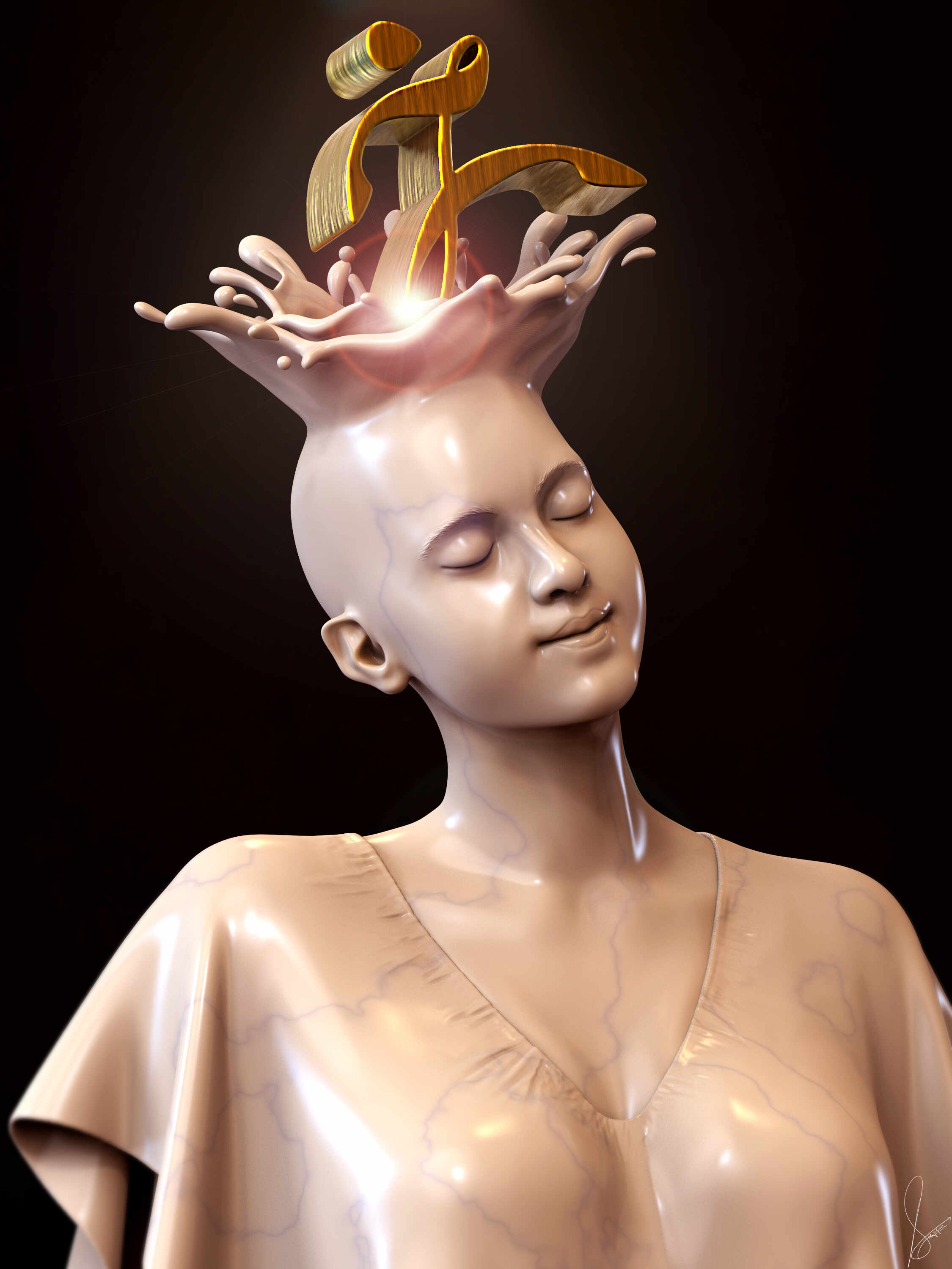 Splash_ZBRUSH_Digital_Sculpture_SurajitSen_Aug2025