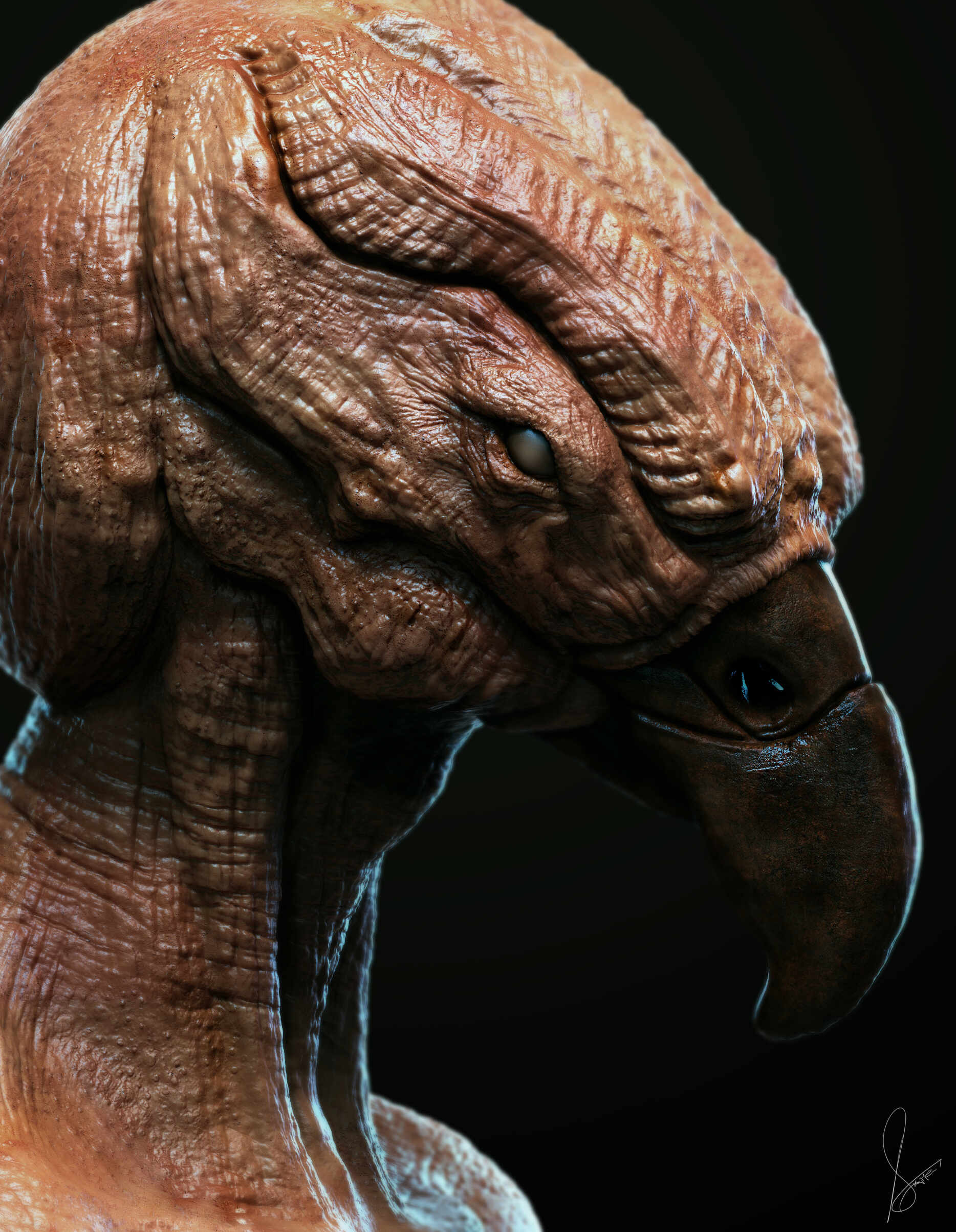 Birdinsect_Creature_Digital_SCulpture_SurajitSen_Jan2026_V02