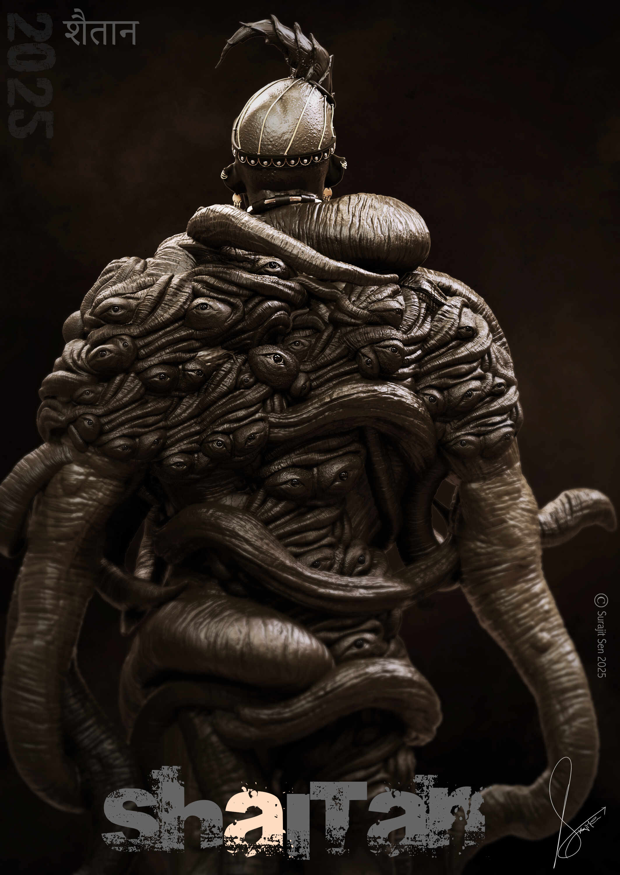 शैतान_Shaitan_Digital_SCulpture_SurajitSen_Oct2025_G