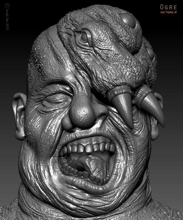 Ogre_Digital_Sculpture_SurajitSen_April2025_WIP