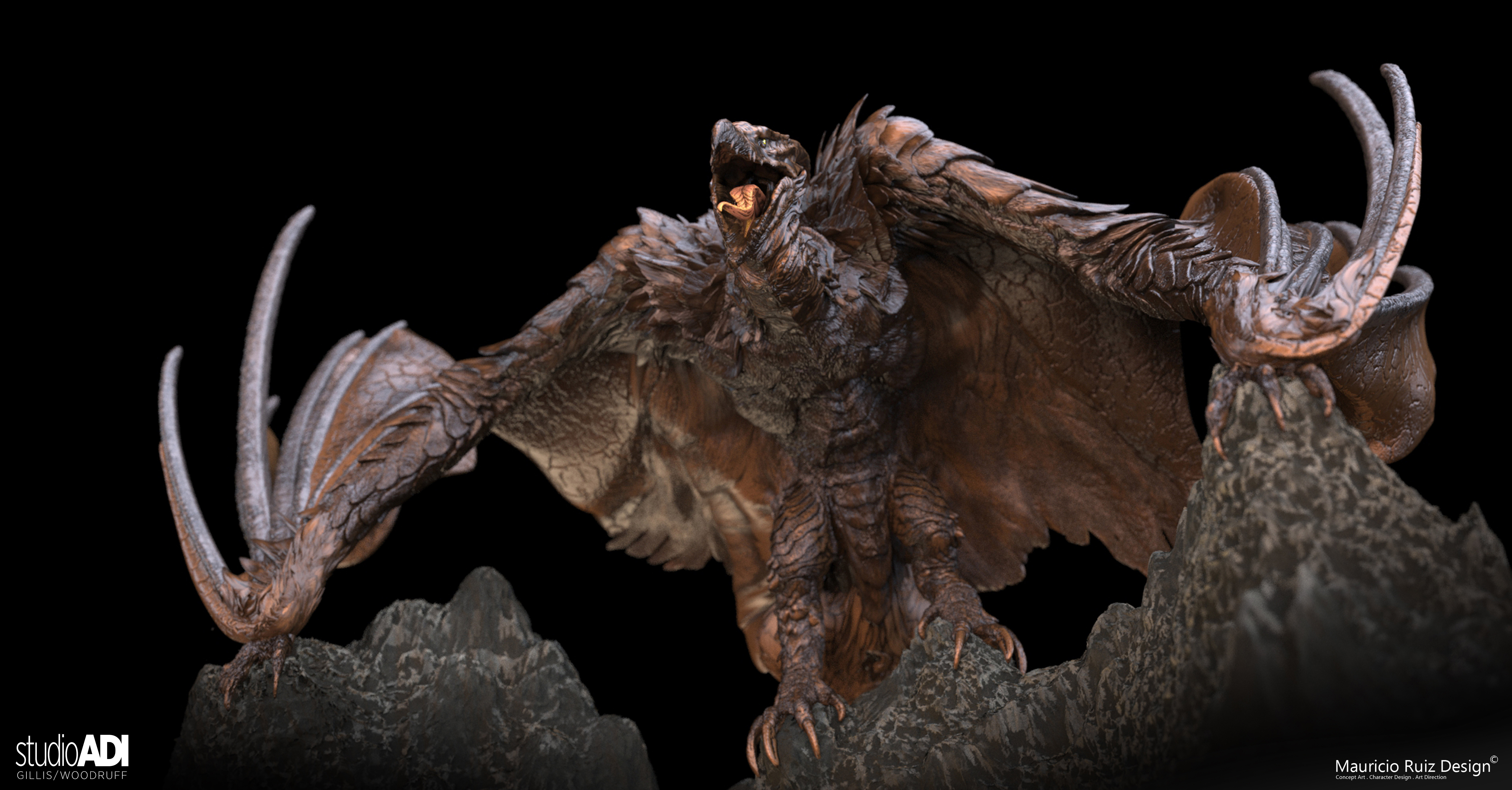 Mauricio_Ruiz_Design_Micro_Godzilla_KingOfMonsters_Rodan_Pose_02_08