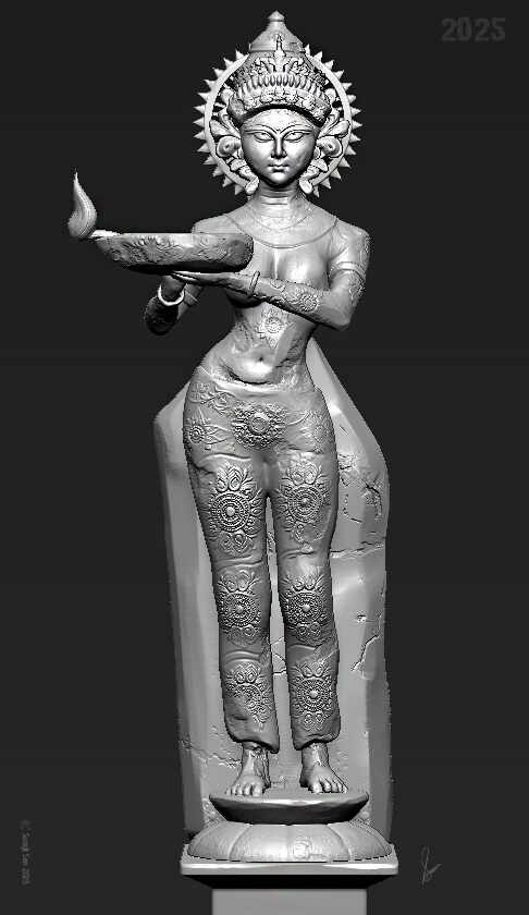 Diwali_Digital_SCulpture_SurajitSen_Oct2025_WIP