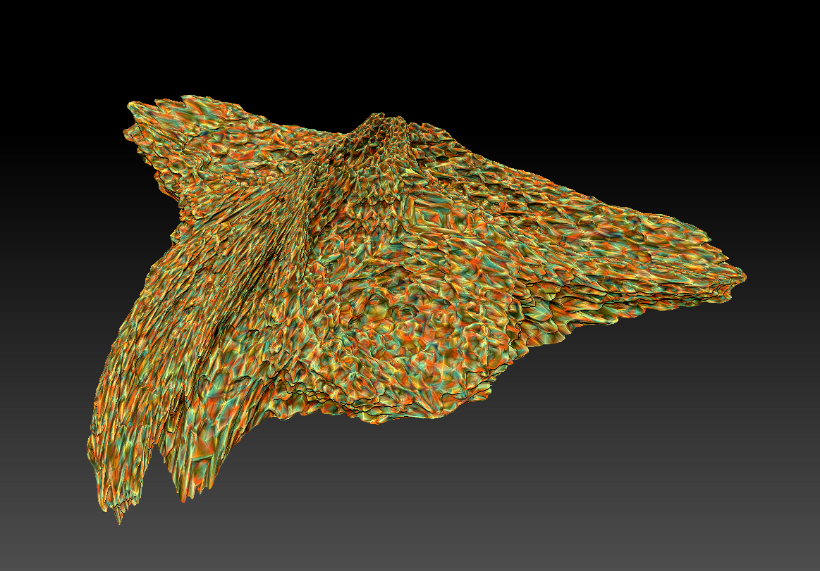 Zbrush - Scrambled Vertex Colors