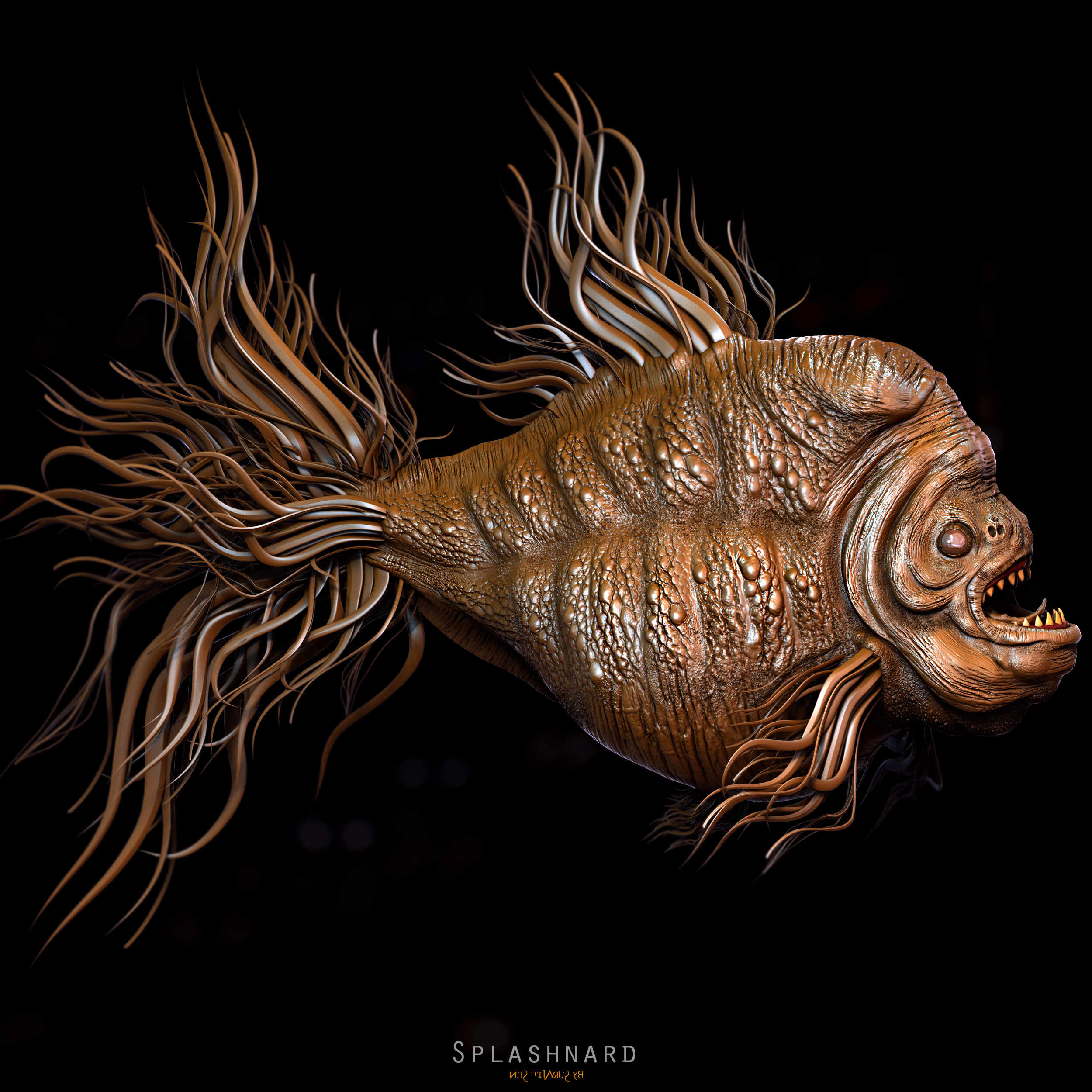 Splashnard_Creature_Digital_SCulpture_SurajitSen_Aug2024_1