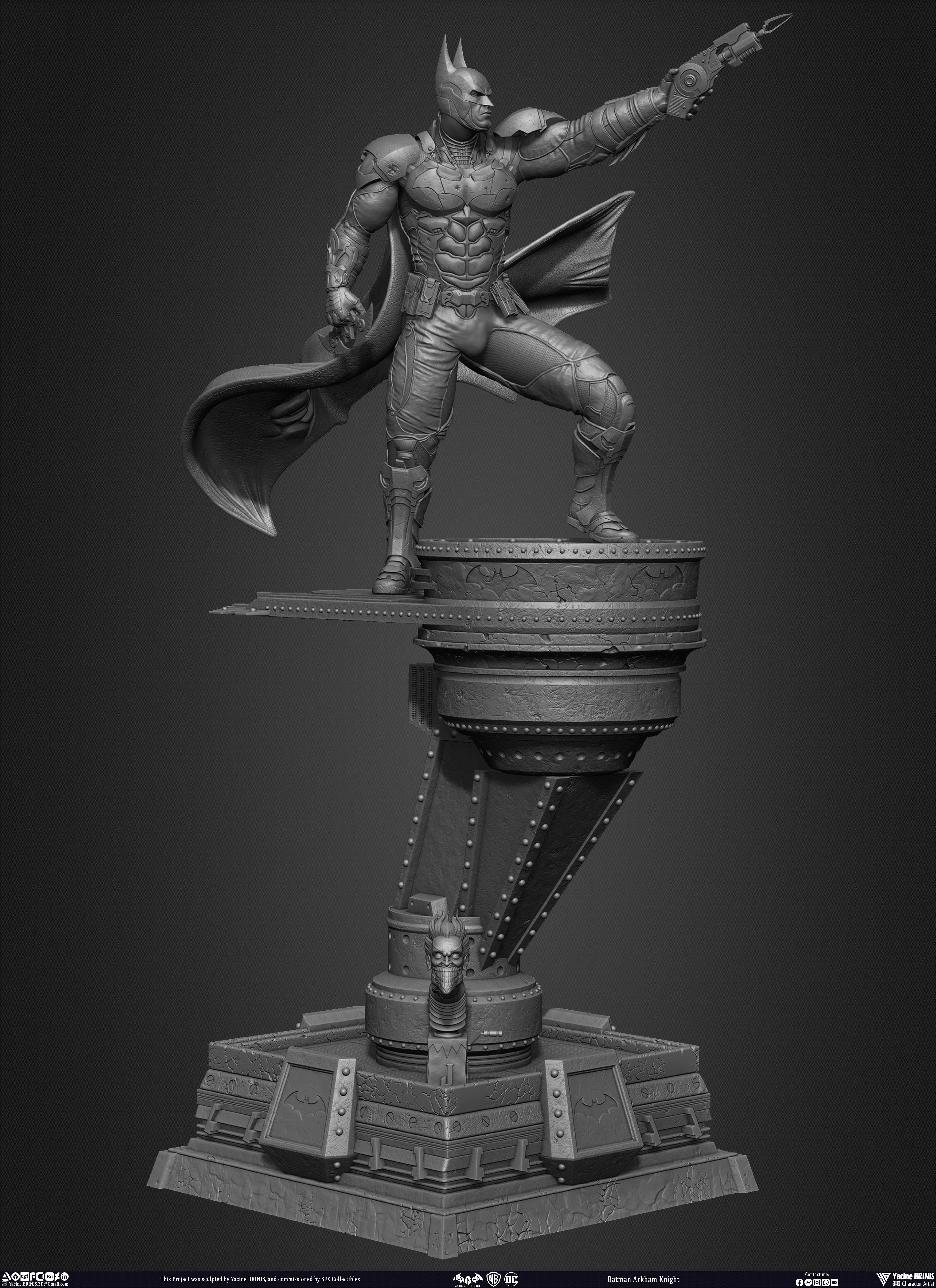 Batman Arkham Knight Worner Bros Vol 05 Sculpted by Yacine BRINIS 011