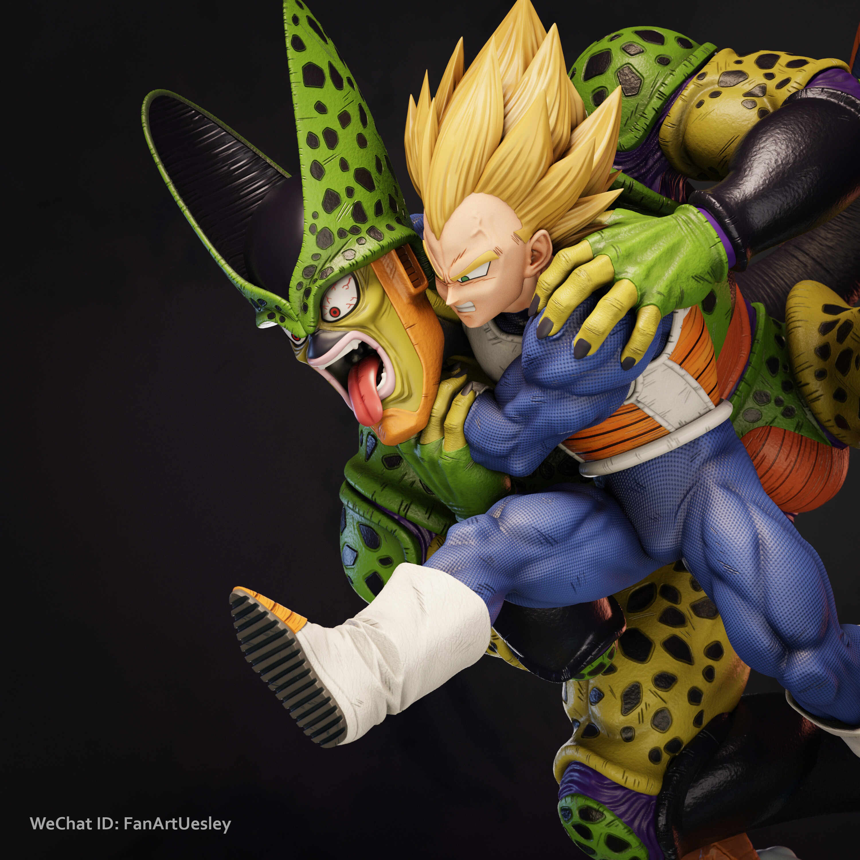 FanArtUesley-CellvsVegeta-01