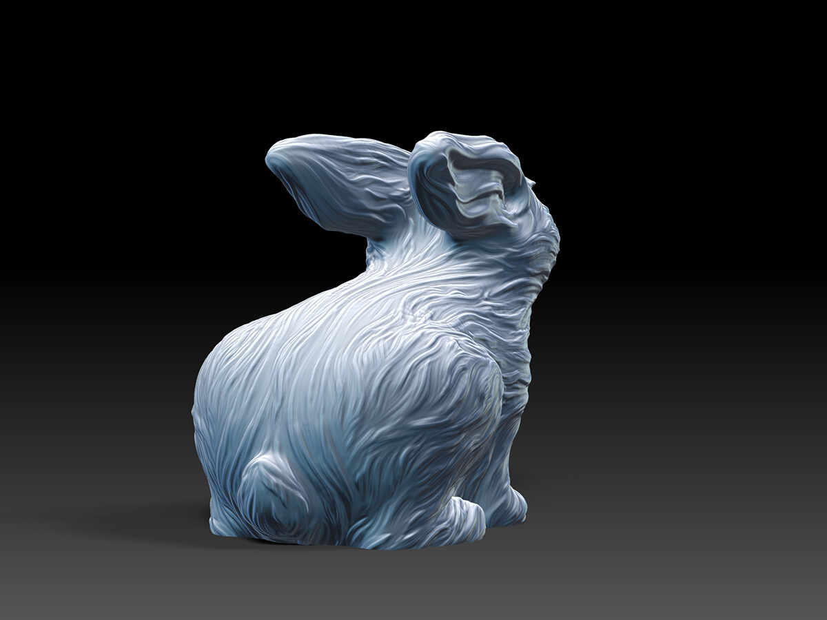 Water Rabbit - Digital Sculpture Preview 2