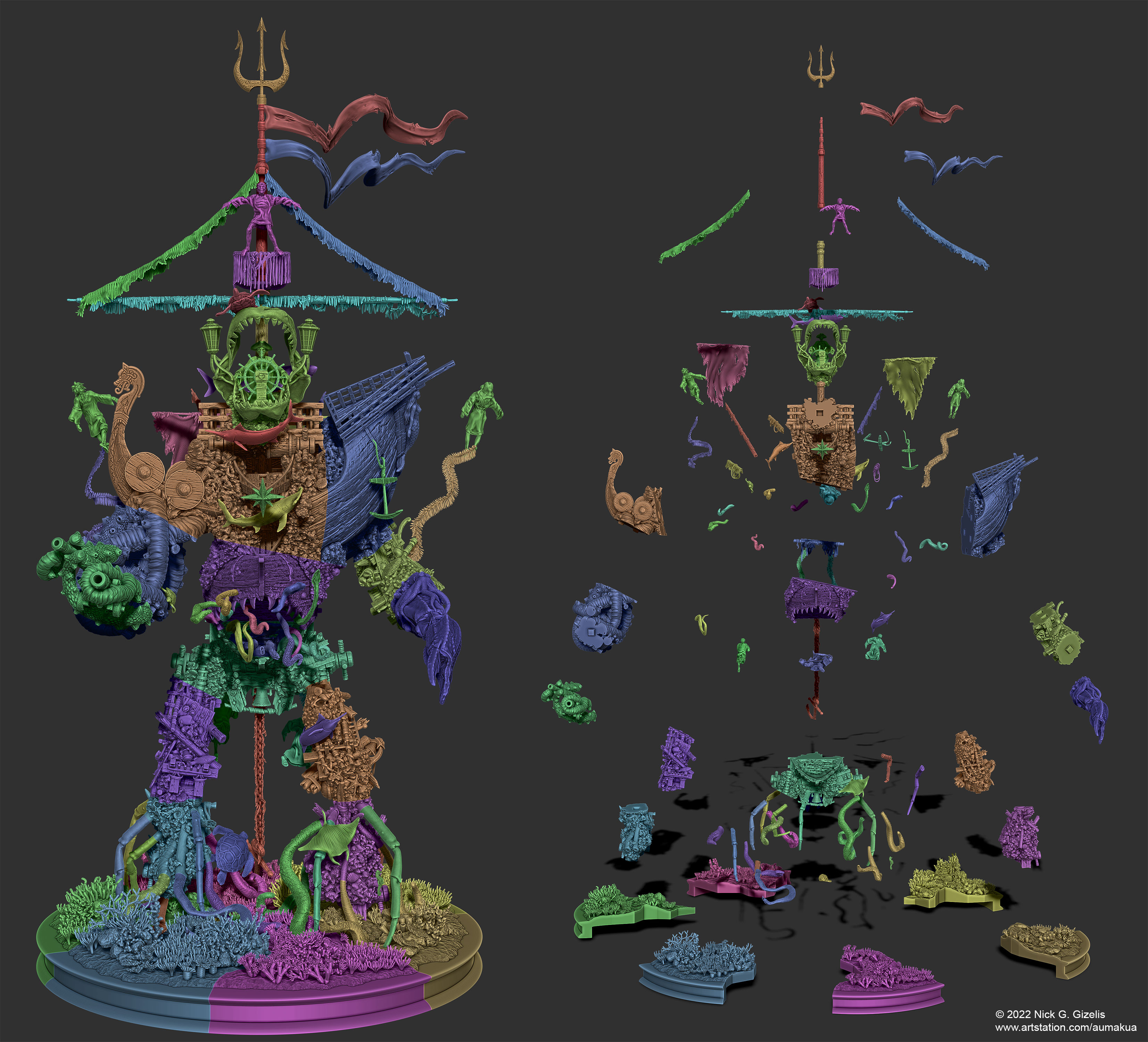 nick-gizelis-sea-golem-zools-assembled-and-exploded