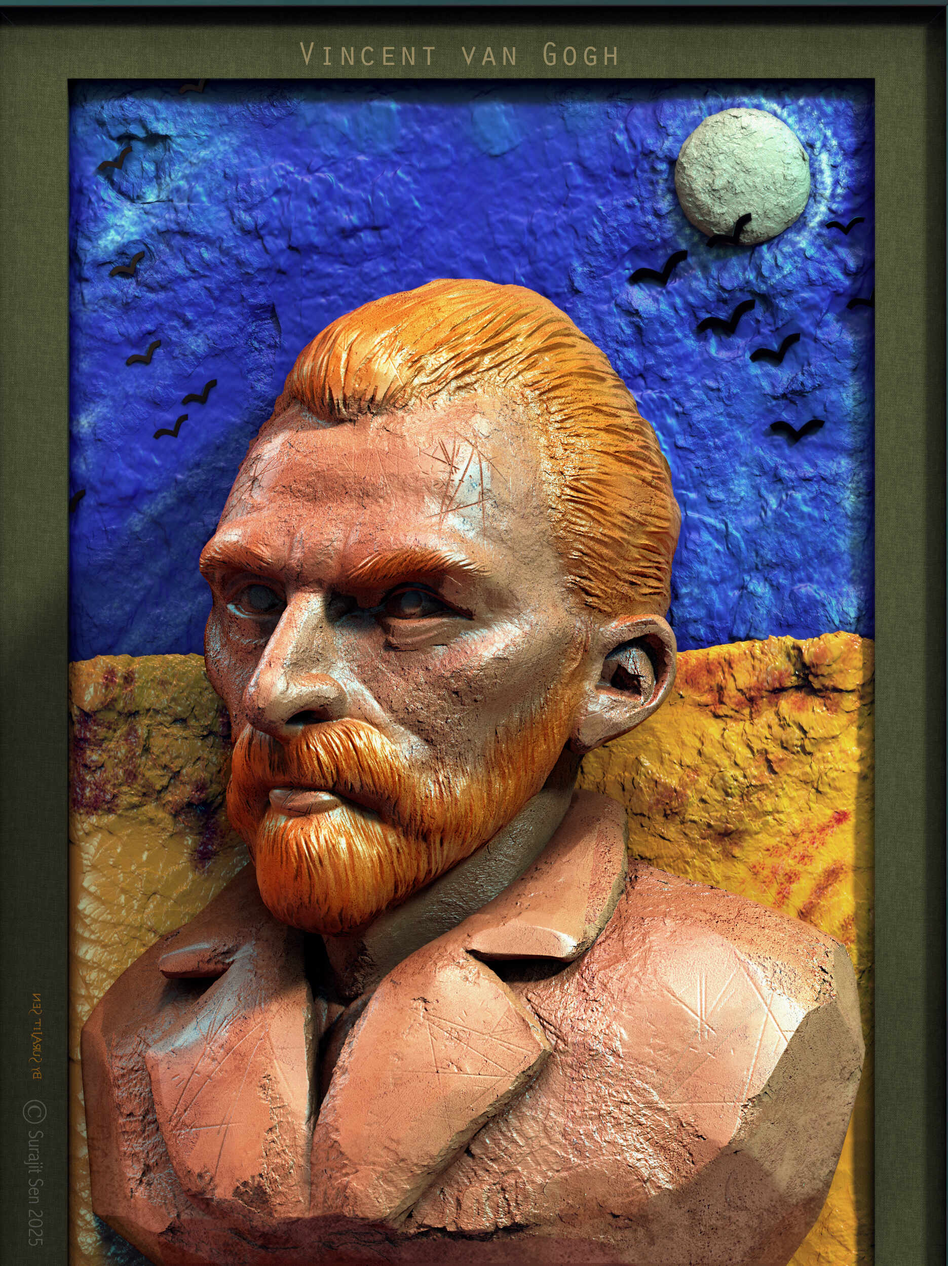 Vincent van Gogh_Digital_Sculpture_SurajitSen_April2025_Look2