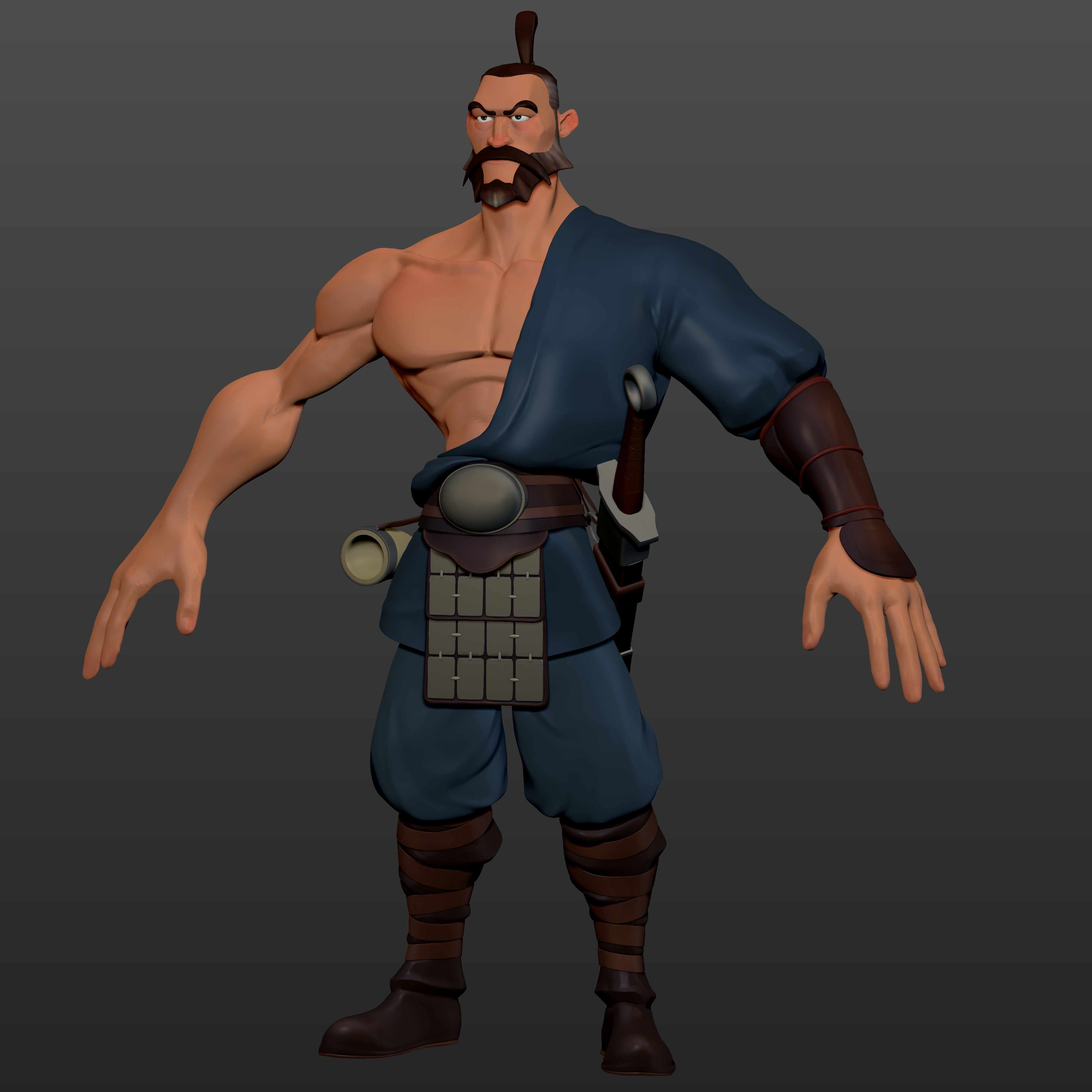 Samurai_Stylized_Render