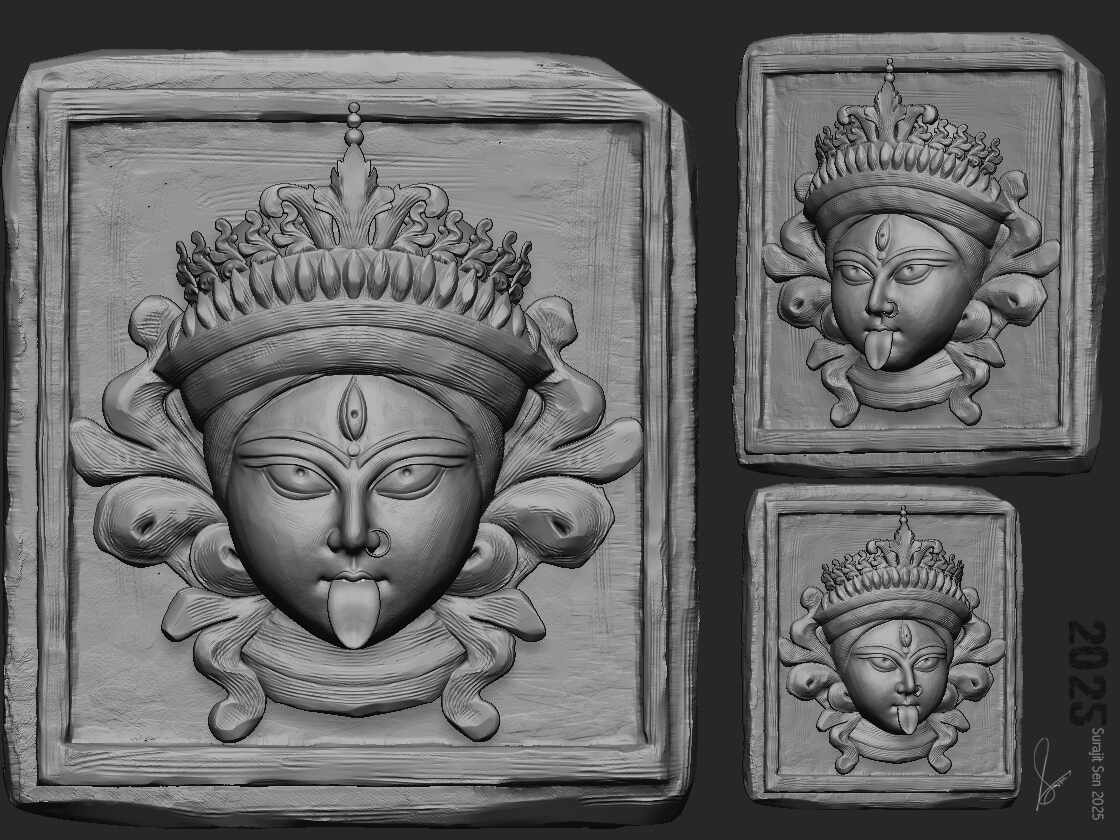 Kali_Digital_Sculpture_Surajit_Sen_Oct2025 _WIP