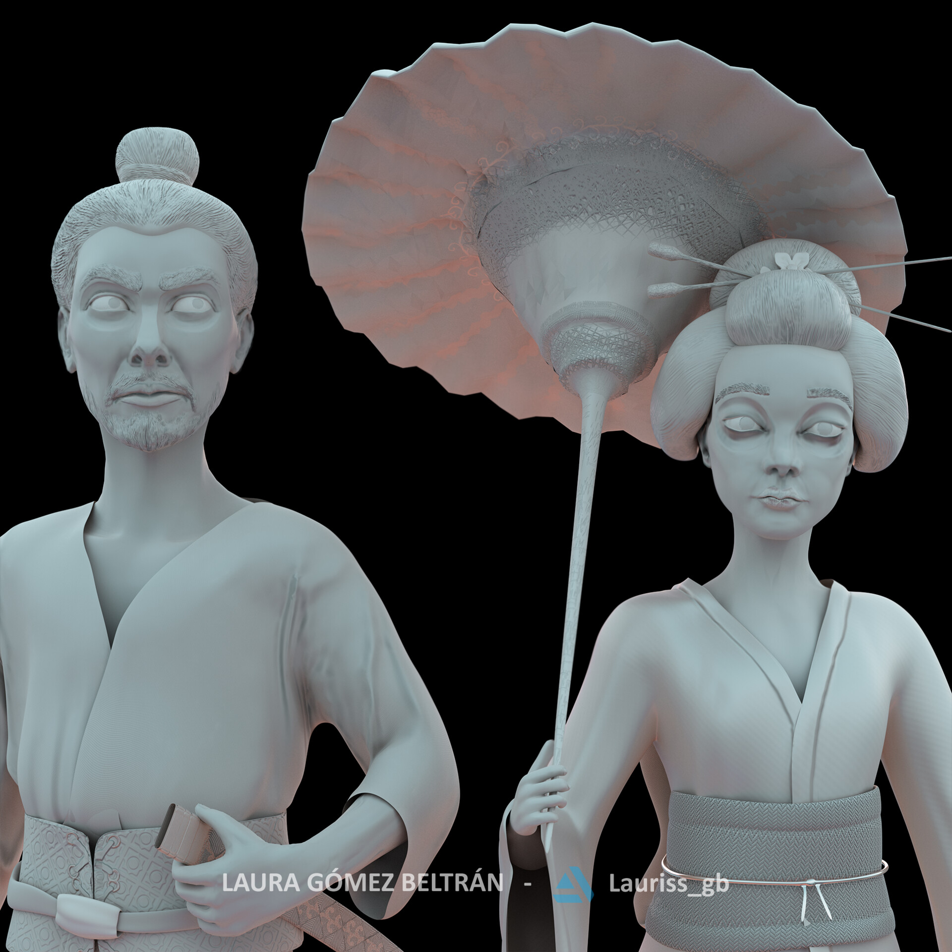 laura-gomez-beltran-geisha-samurai-clay-002
