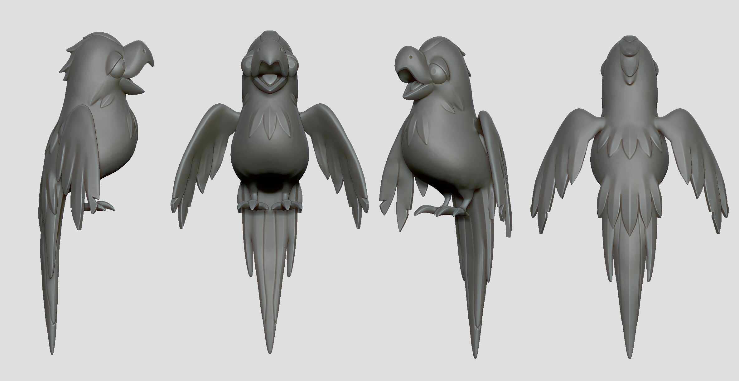 ZBrush parrot