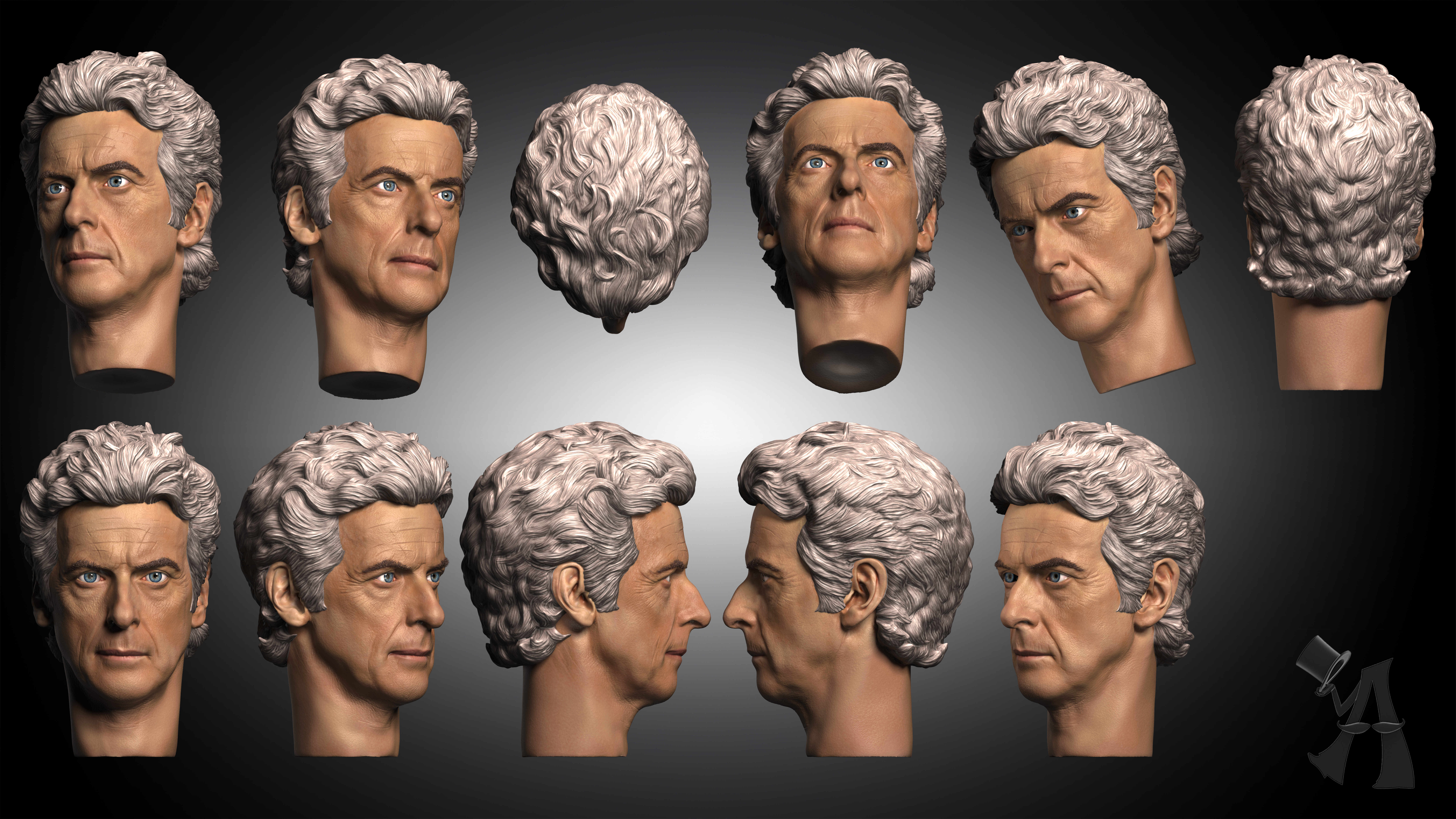 12th Doctor Hoody Head New Colour Turns