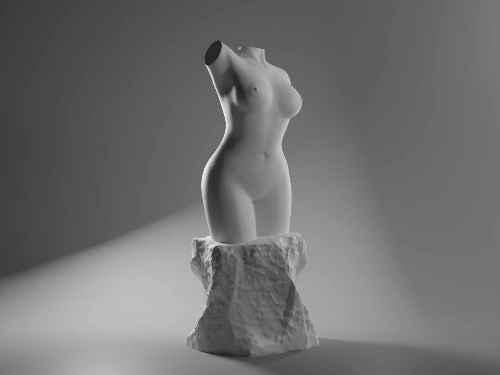 Female Torso Morning Goddess - Render 1