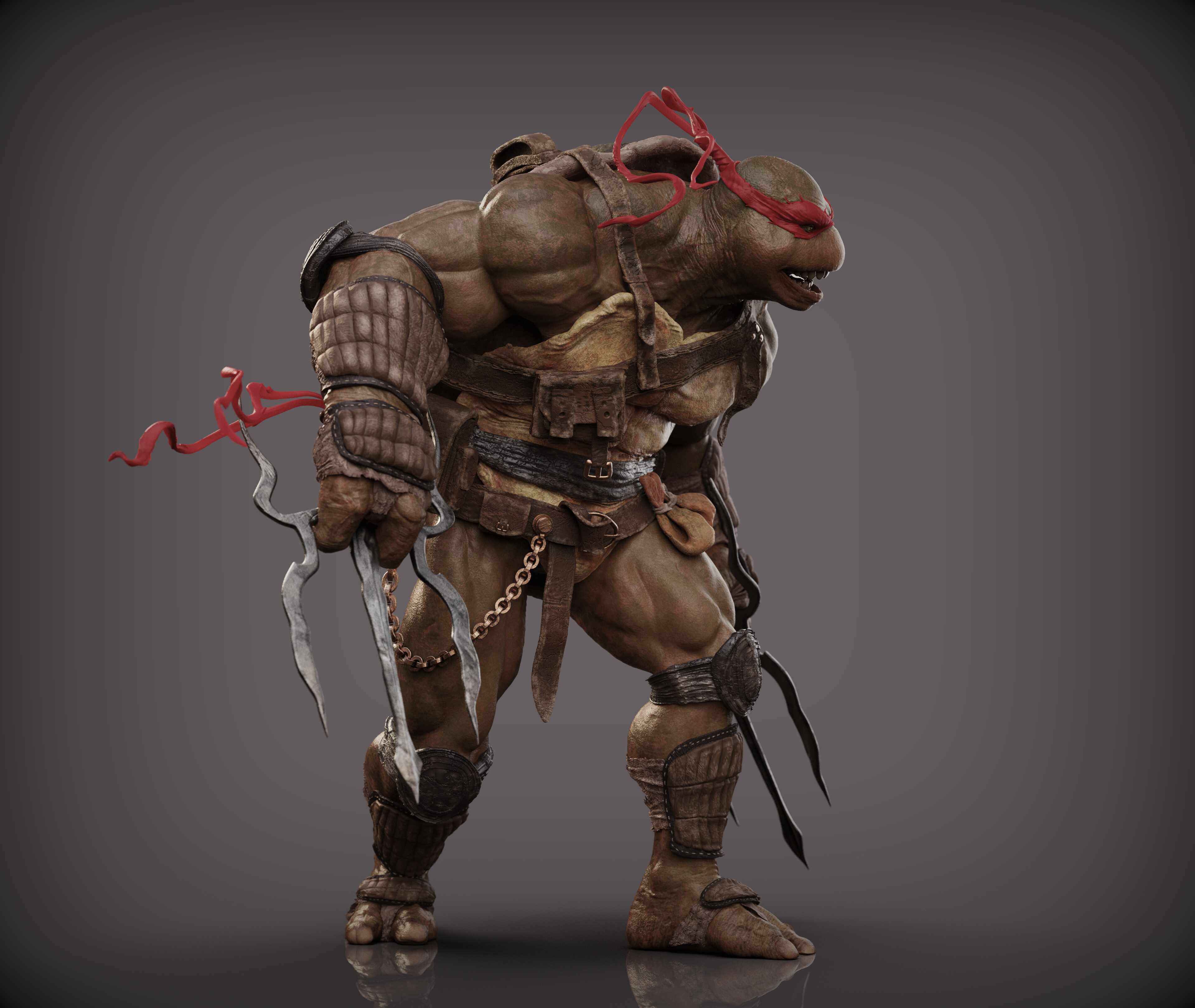 Ninja turtle berzerk pose.409